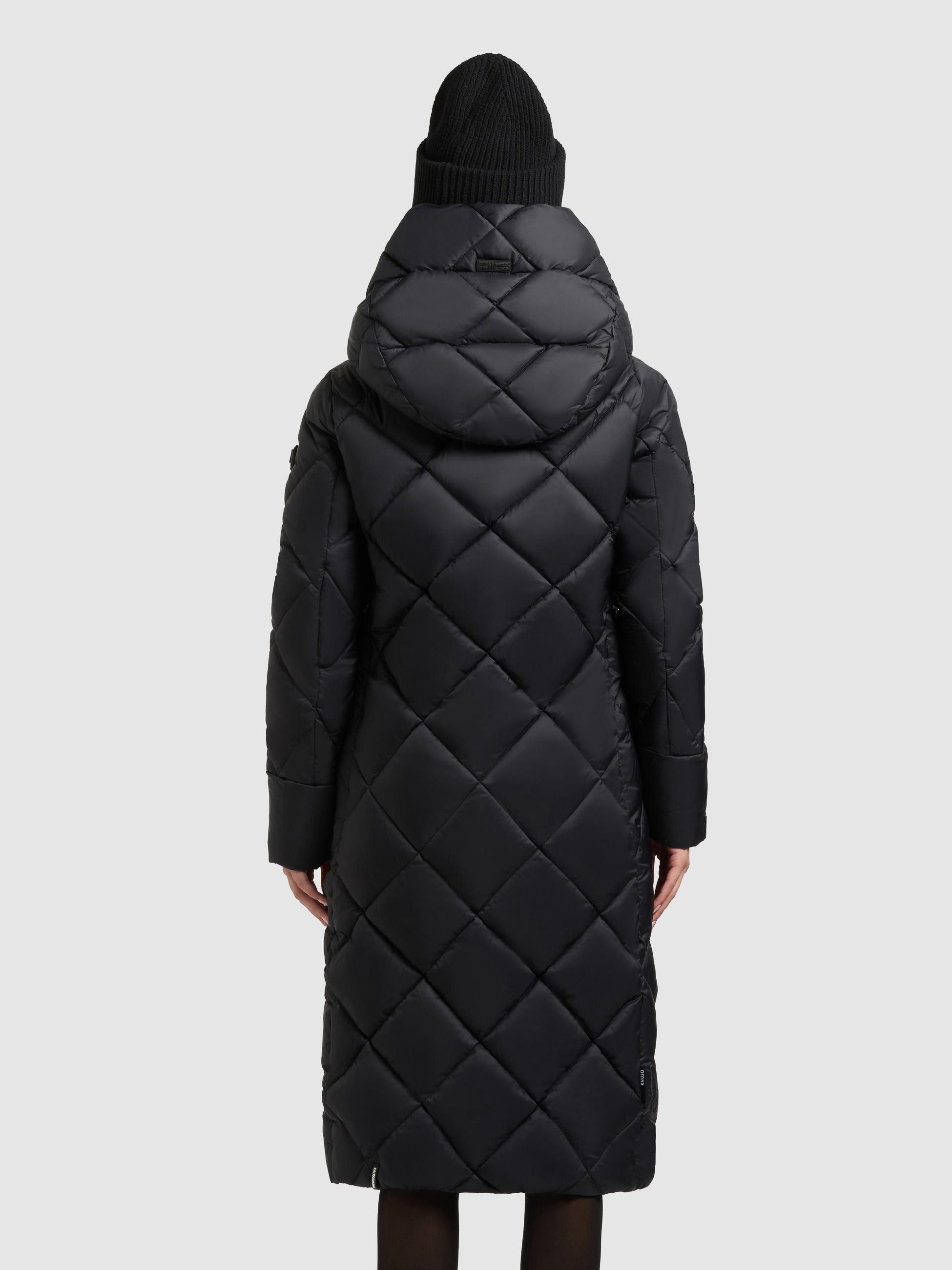 khujo Steppmantel Cilia Gesteppter Damen Wintermantel mit Schlüsselanhänger