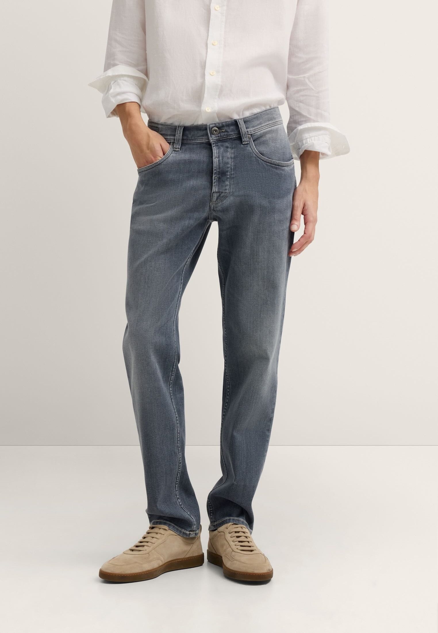Bugatti 5-Pocket-Jeans Slim Fit italian premium denim fabric