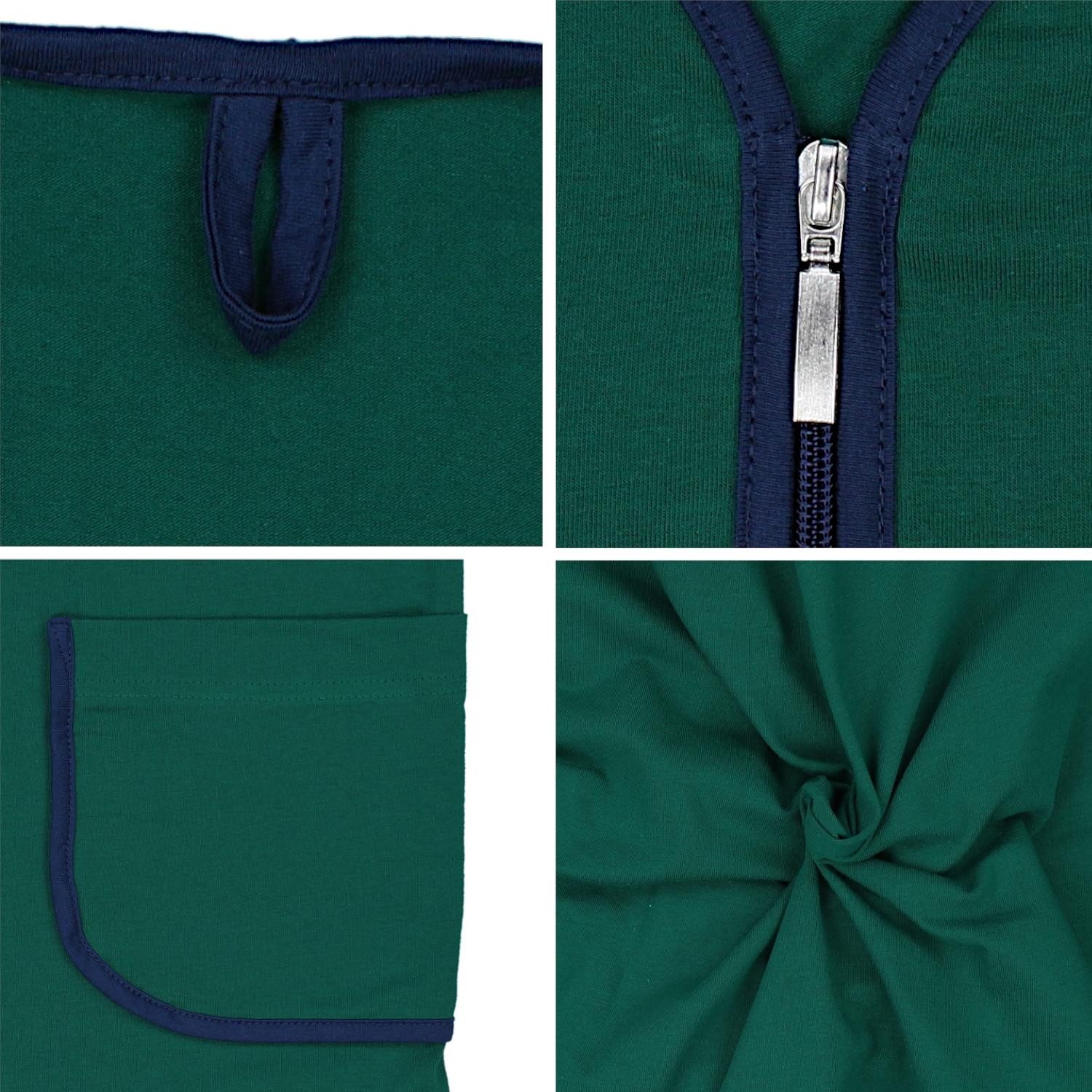 Aquarti Damenbademantel Damen Bademantel Morgenmantel Reißverschluss Hausma günstig online kaufen