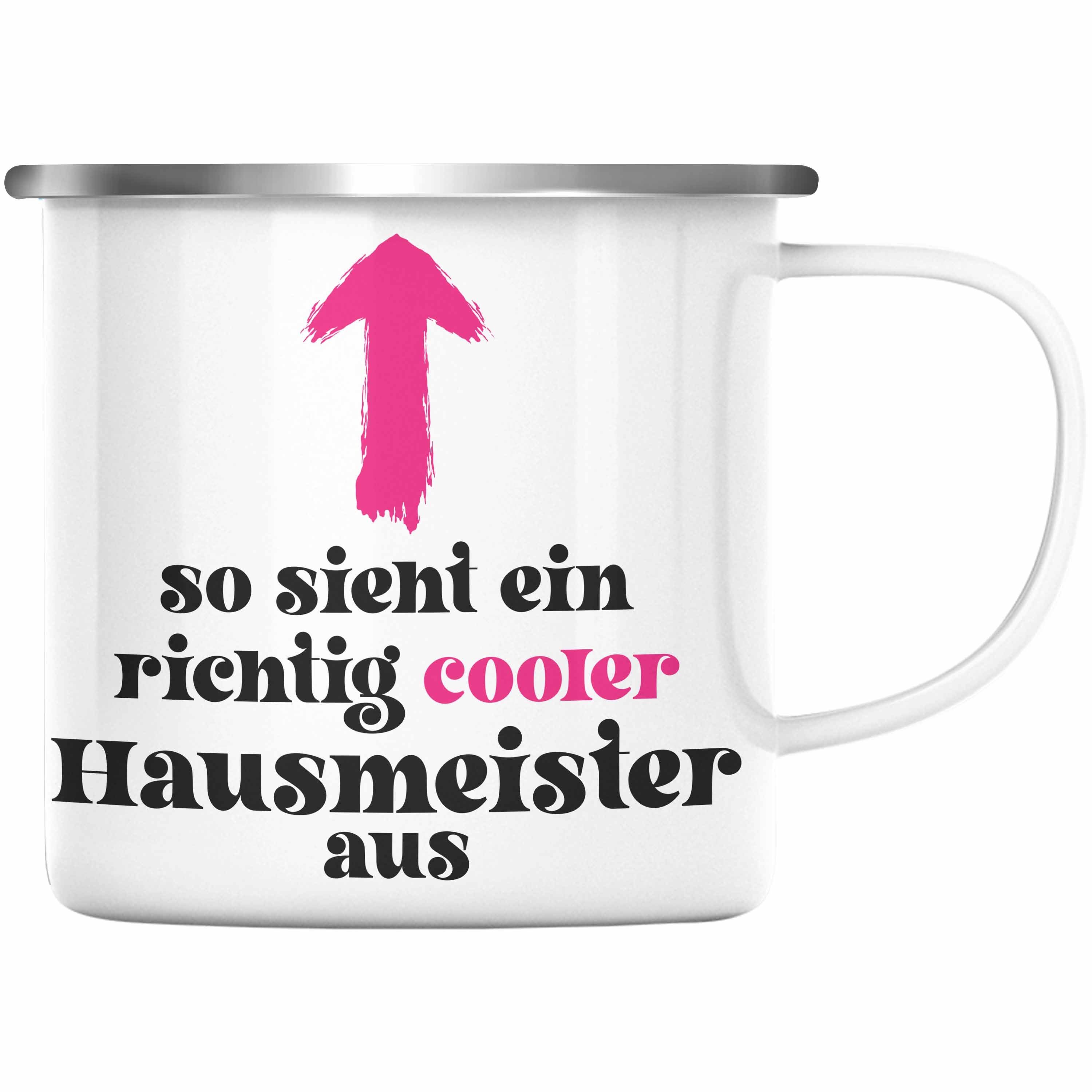 Trendation Silber Spruch Hausmeister Haustechniker Lustiges Tasse - Lustig Trendation Emaille Geschenke Thermotasse