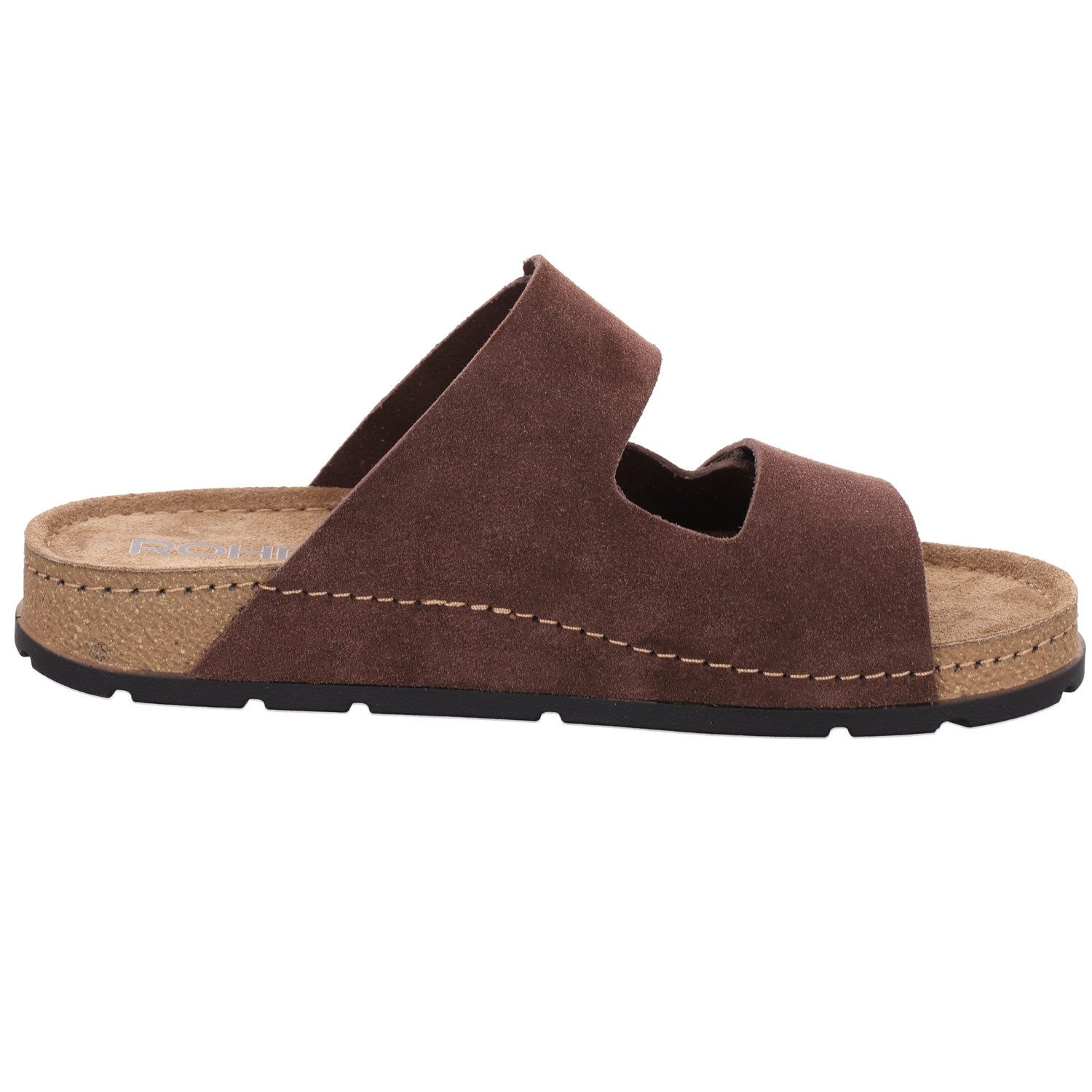 Rohde SOAVE Pantolette Sommerschuh, Hausschuh, Klettschuh mit Softfußbett