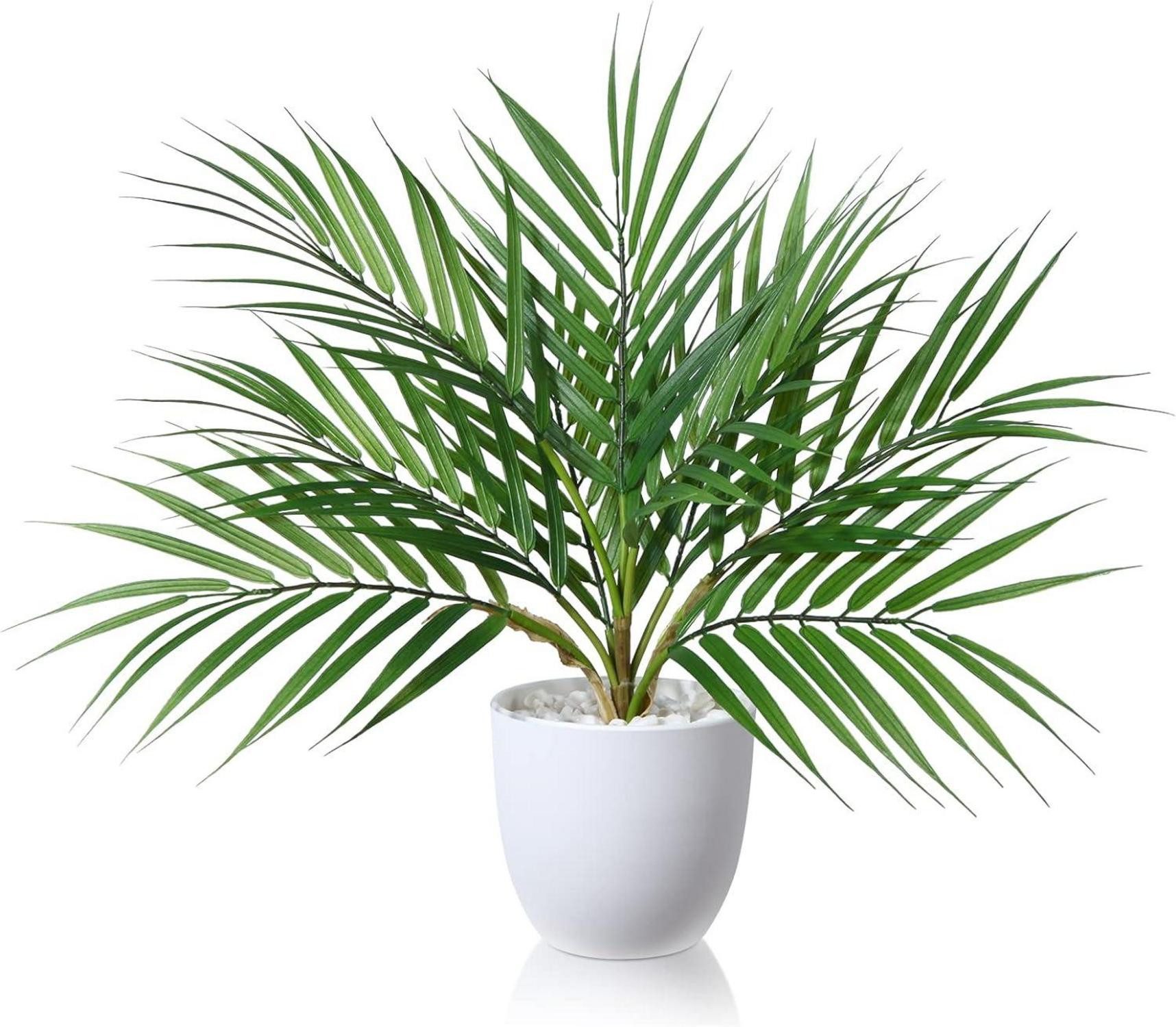 Dekohänger Kunstpflanze 40cm Künstliche Pflanzen Indoor Decor Areca Palm Topf