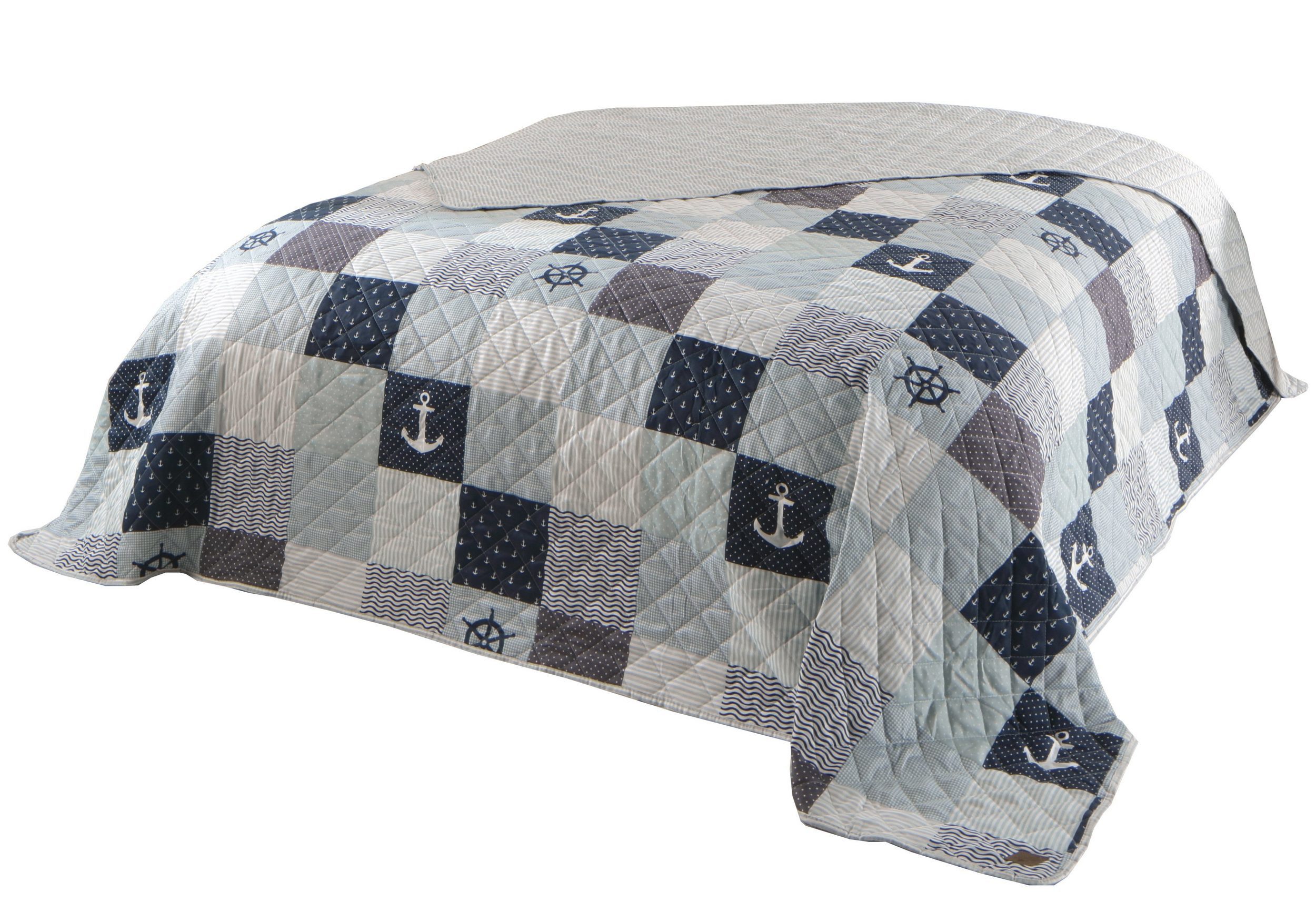 Delindo Lifestyle Bettüberwurf Tagesdecke Patchwork, mit günstig online kaufen