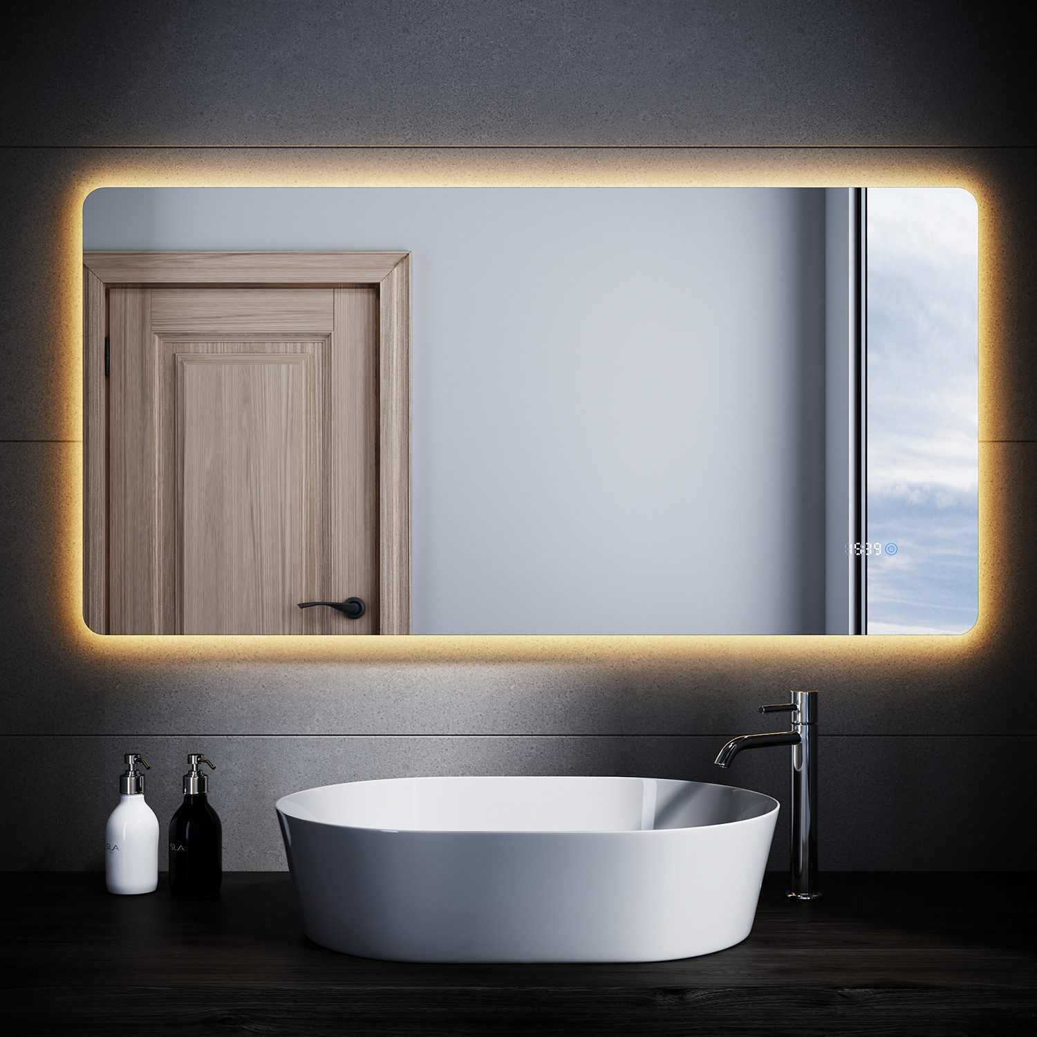 SONNI Badspiegel LED Badspiegel mit Touch, günstig online kaufen