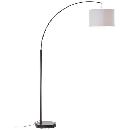 1,8m Brilliant Aike, matt/grau Leuchtmittel, schwarz Bogenlampe Bogenlampe ohne