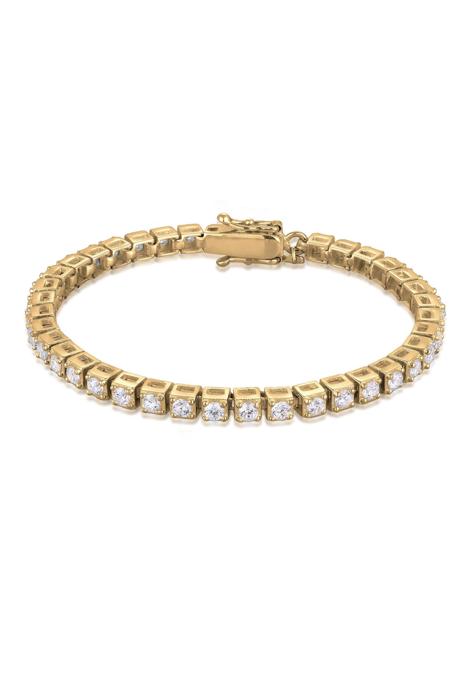 Silberarmband Tennisarmband Zirkonia Weiß 925 Sterling Silber