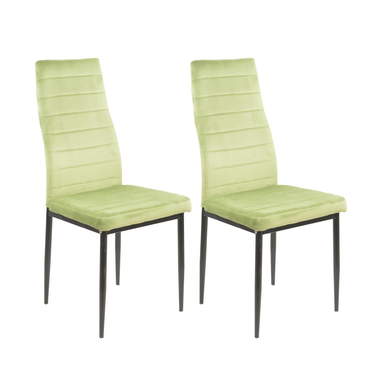 HTI-Living Esszimmerstuhl Stuhl Memphis Velvet 2er-Set (Set, 2 St), Esszimmerstuhl Samtbezug Metallgestell Vierfuß