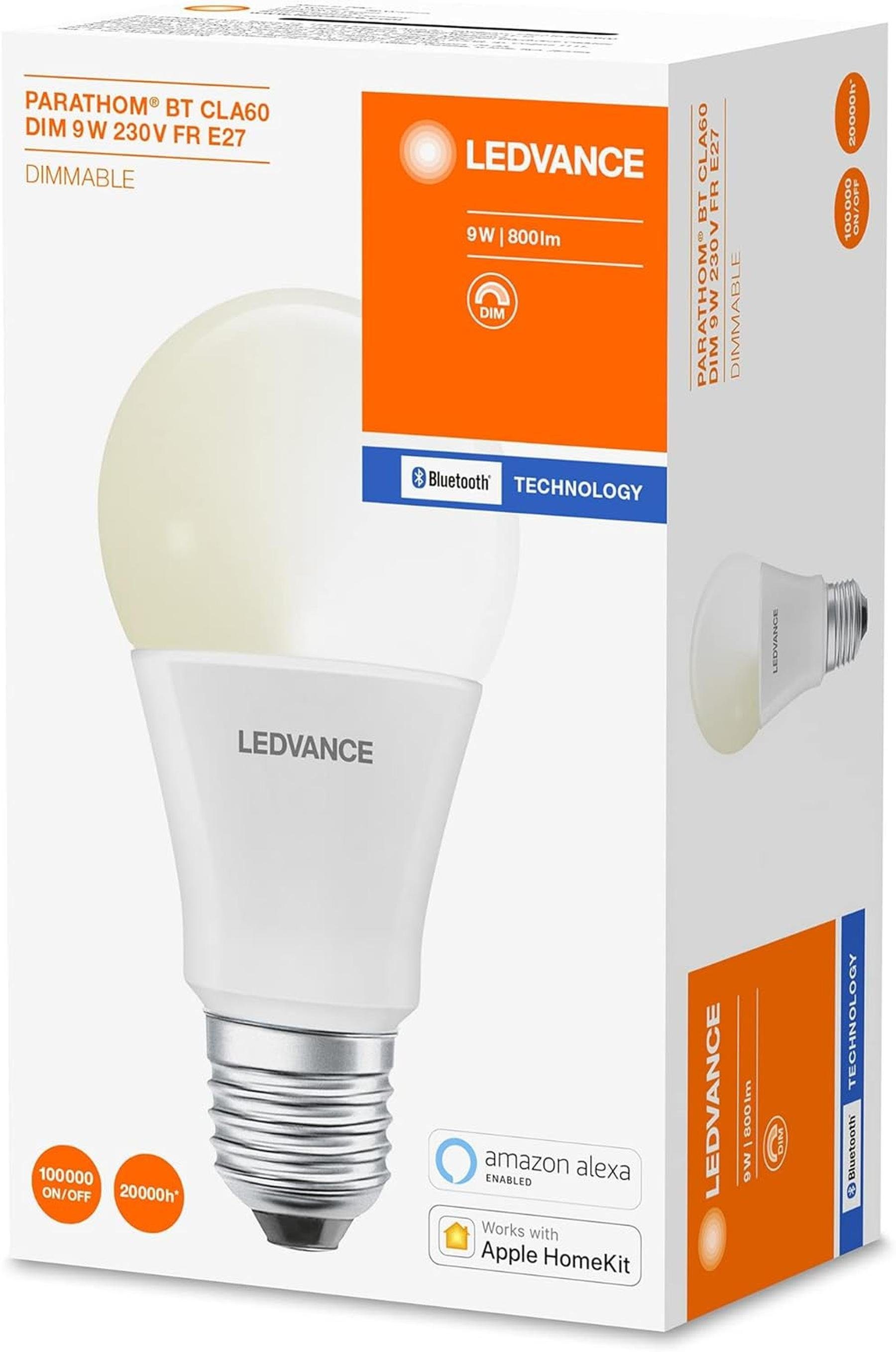 Osram LED-Leuchtmittel Osram Smart+ Bluetooth Parathom Birnenformlampe, 1 St.