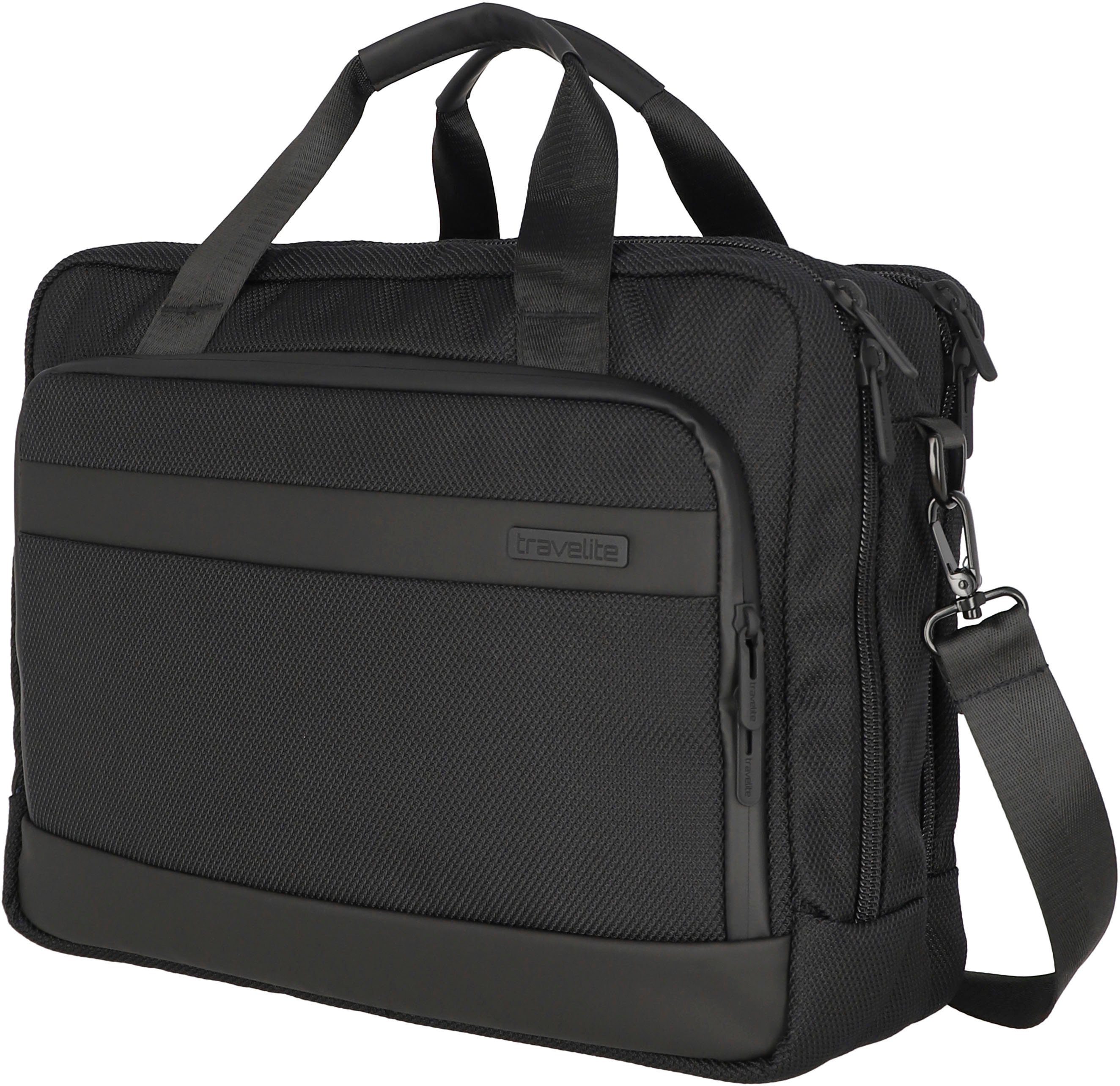 travelite Laptoptasche Meet, Arbeitstasche mit 15,6-Zoll Laptopfach und Trolley-Aufsteck-System