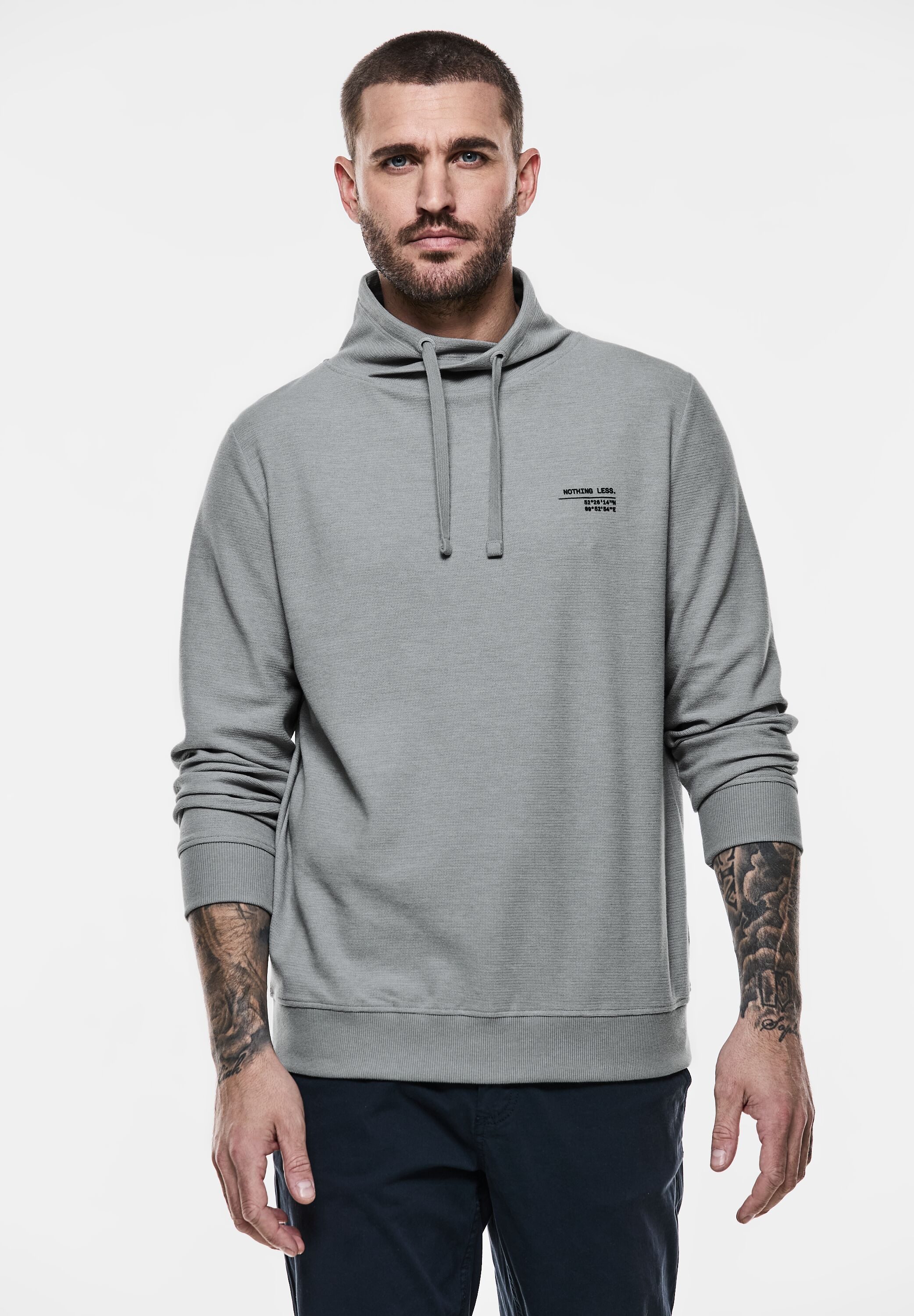 STREET ONE MEN Sweatshirt, im angenehmen Materialmix günstig online kaufen