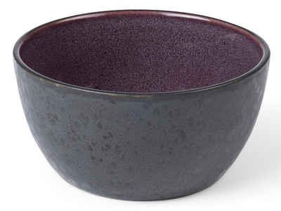 Bitz Schale Bowl matt black / shiny lilac 14 cm, Steinzeug, (Bowl)