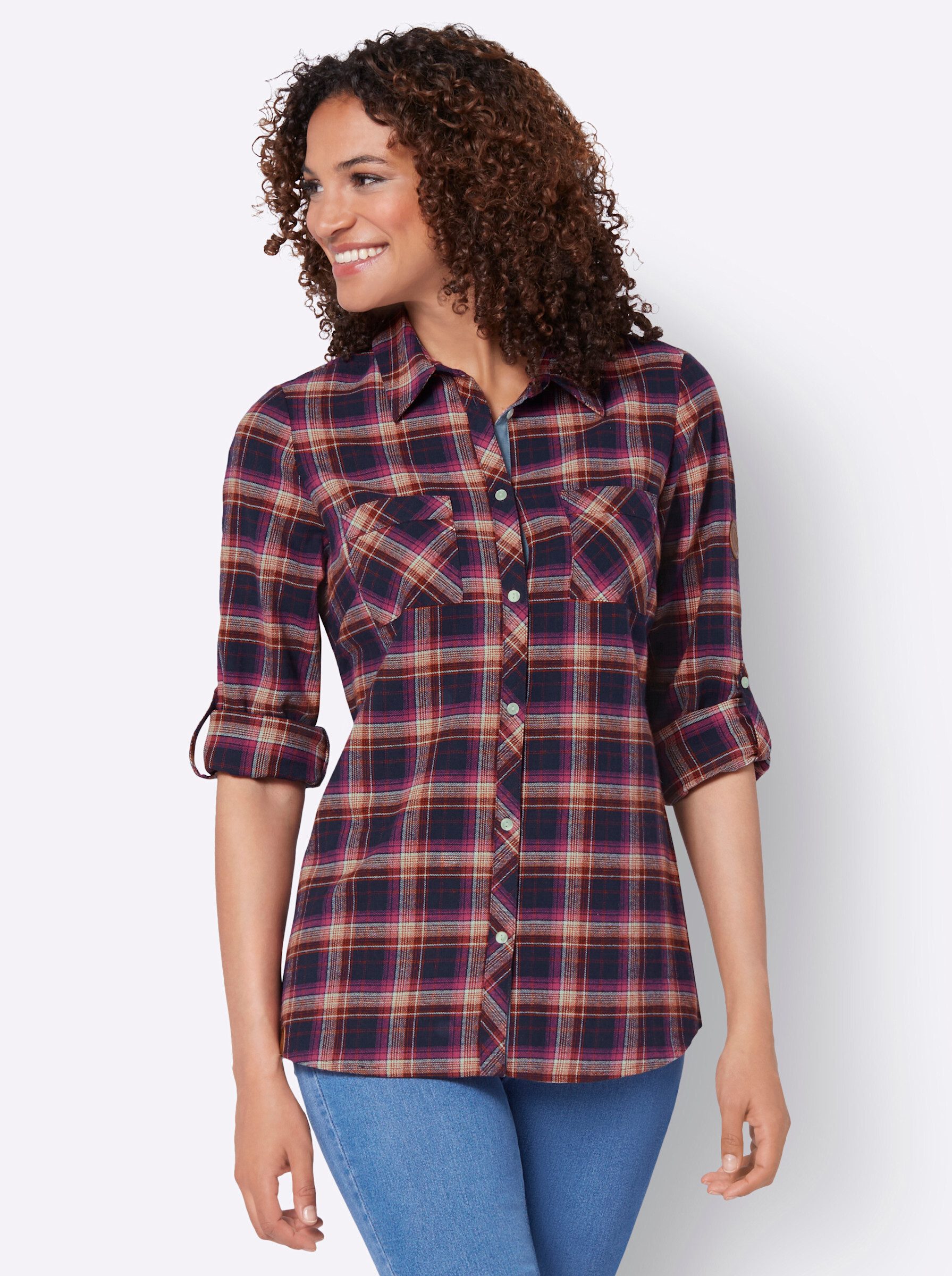 Witt Klassische Bluse Flanellbluse . günstig online kaufen