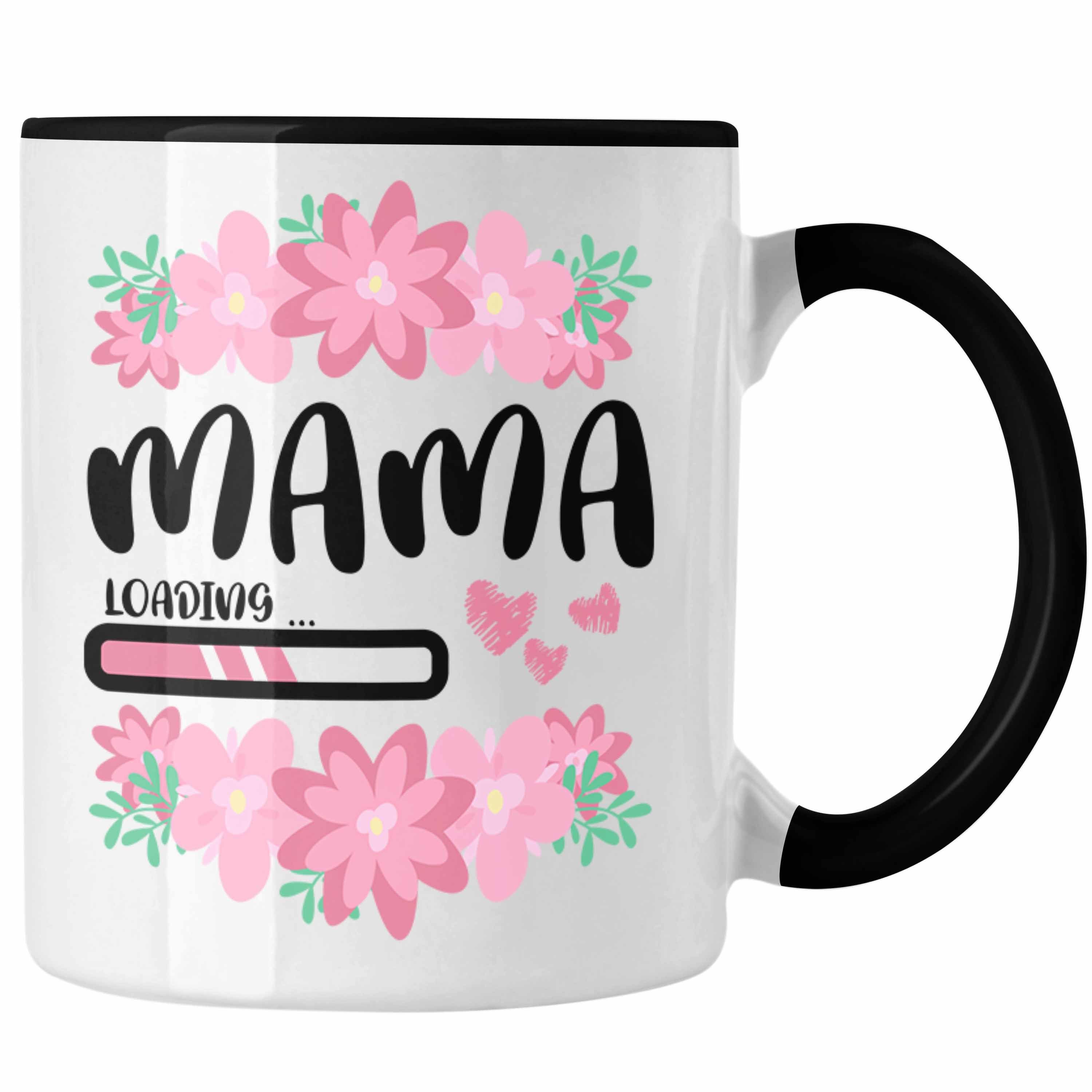 Trendation Tasse Trendation - Mama Loading Tasse Rosa Geschenk  Schwangerschaft Baby Kaffeetasse Schwangerschaftsankündigung