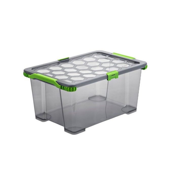 ROTHO Aufbewahrungsbox Evo Total Protection Aufbewahrungsbox 44l mit Deckel lebensmittelechter Kunststoff (PP) BPA-frei