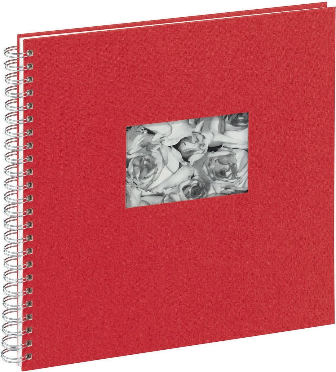 Fotoalbum Spiralalbum Passepartout 31x32cm 40 Seiten rot