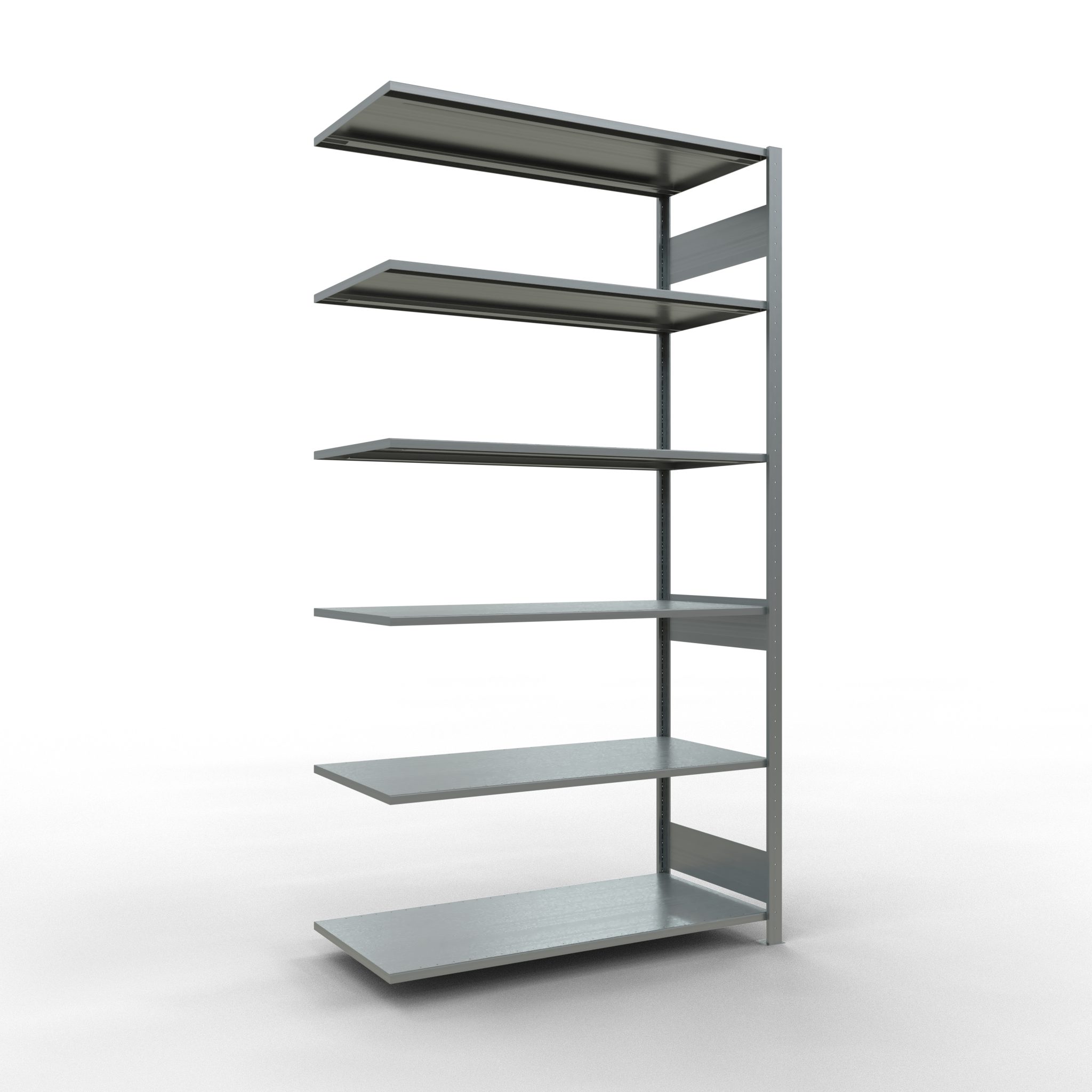 SCHULTE Lagertechnik Steckregal Anbauregal, Fachbodenregal Stecksystem 150, 2500 x 1300 x 600 m