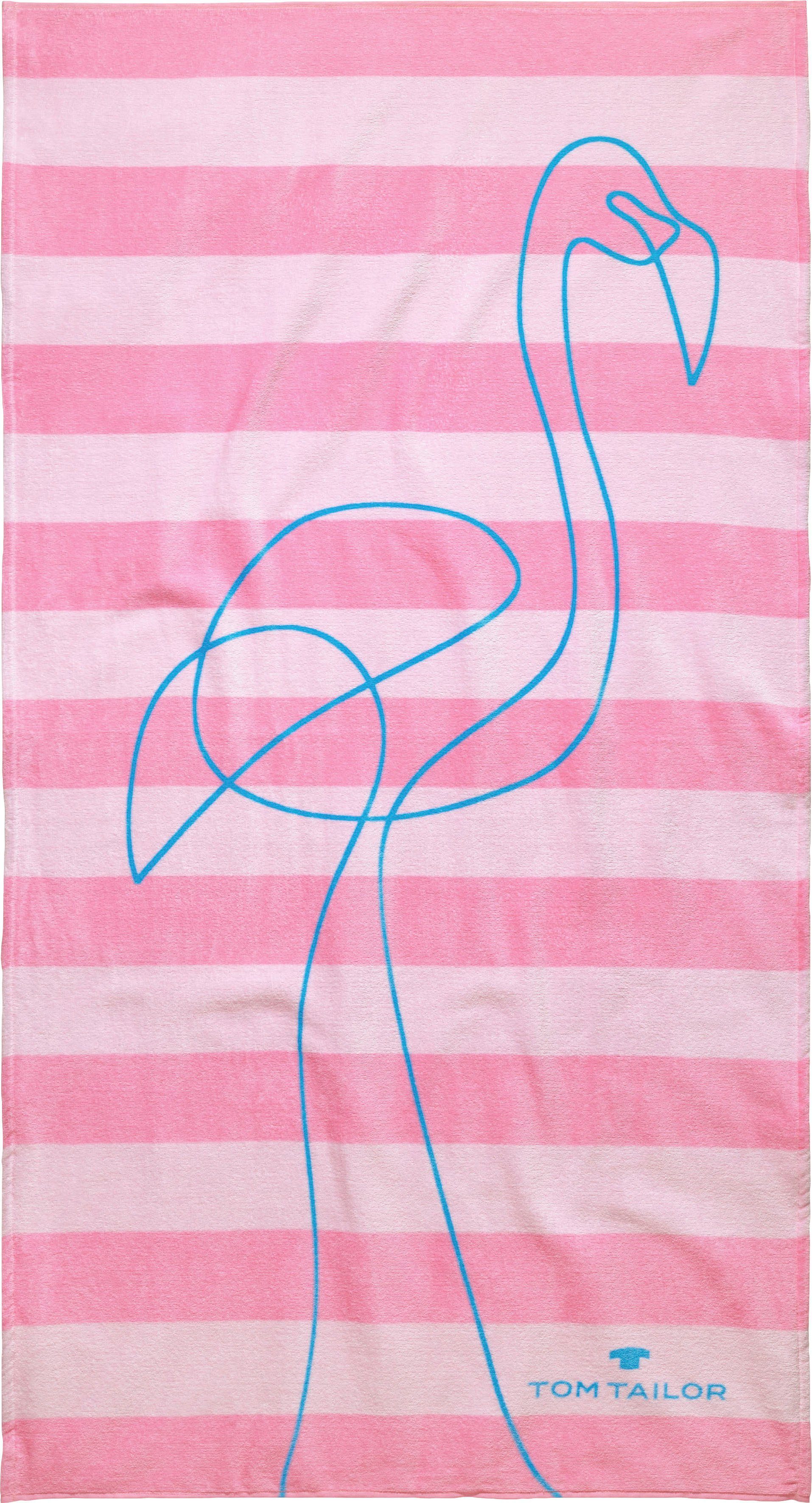 TOM TAILOR Strandtuch »Flamingo« (1-St), mit tollem Motiv-Otto