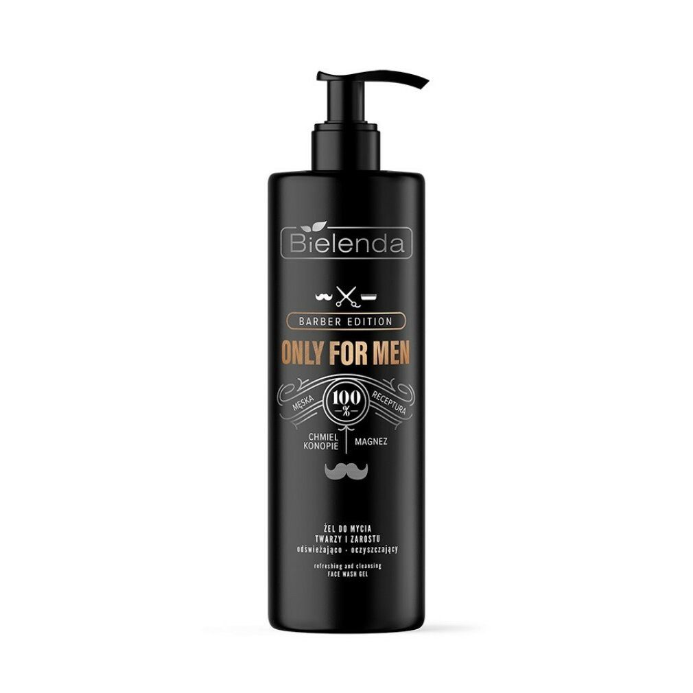 Gesichts-Reinigungsschaum for Men Barber Erfrischendes und reinigendes Gesichts-und Bartgel 190g