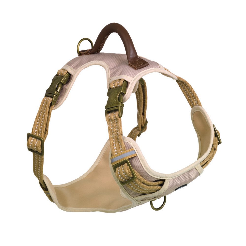 Nobby Hunde-Geschirr Nobby Hundegeschirr Sporty mit Griff beige, Nylon