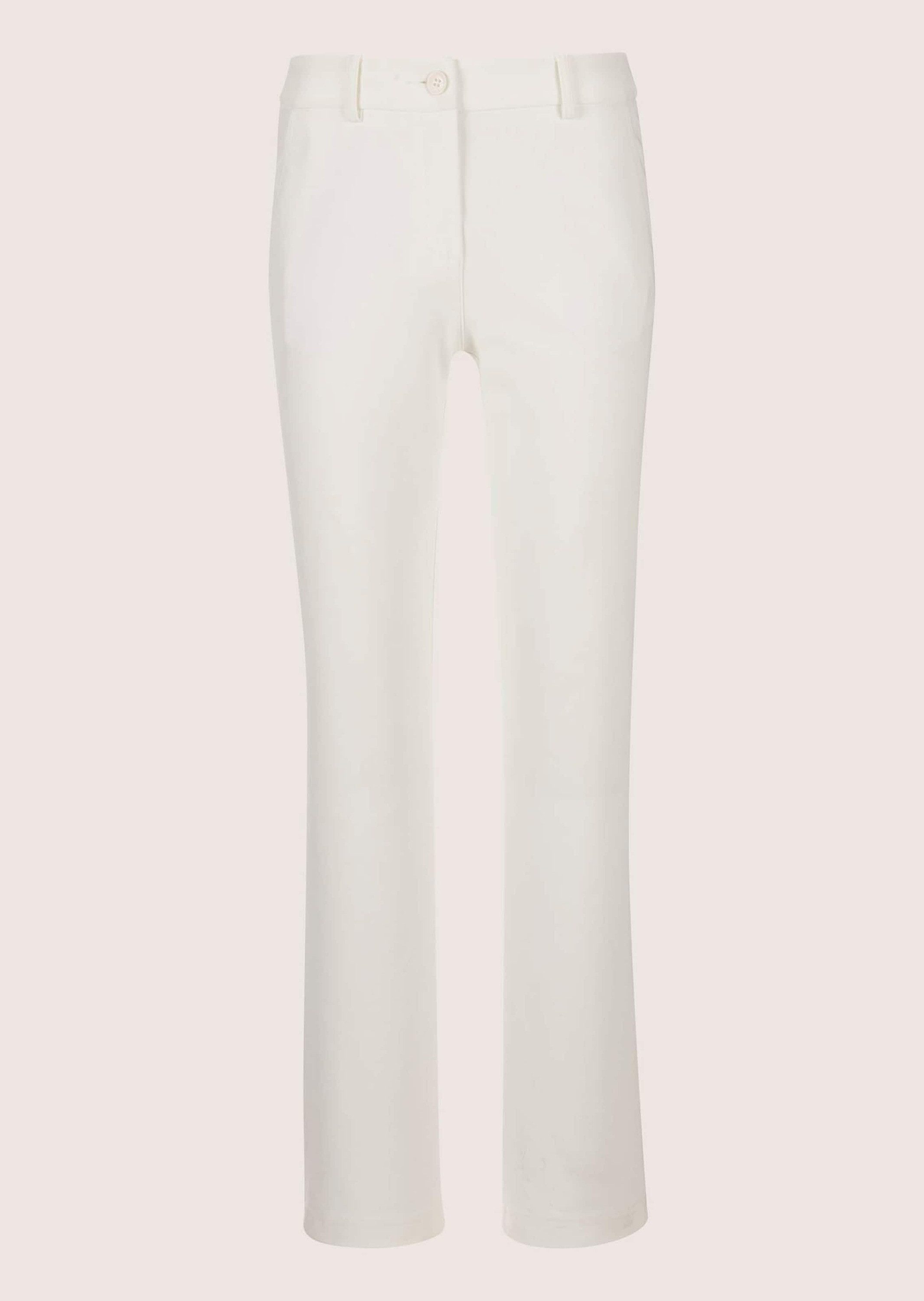 MADELEINE Stoffhose Elegante Stretchhose mit Formbund Stoffhose mit Schubtaschen, aufgesetzten Gesäßtaschen, Knöchellänge