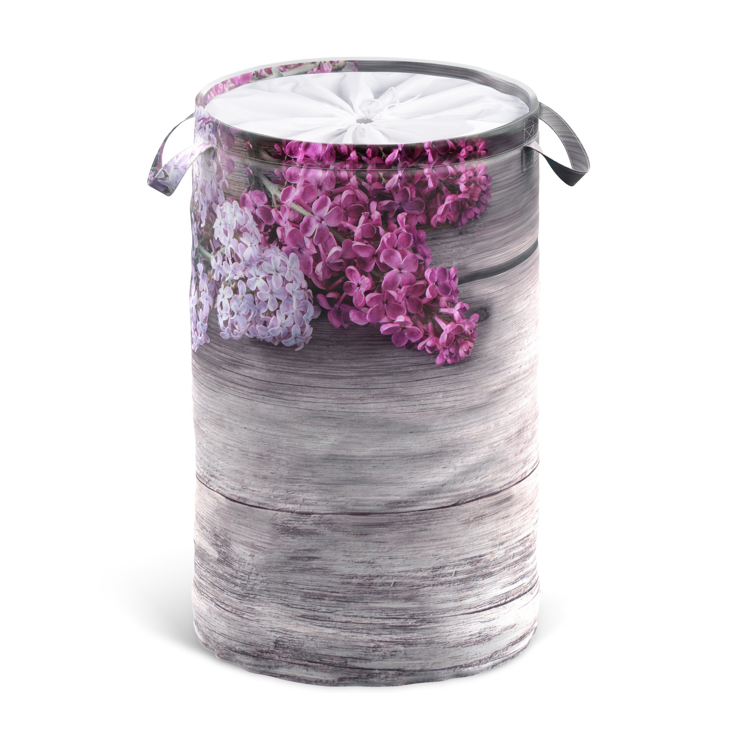 Sanilo Wäschekorb Flieder, 60 Liter, faltbar, mit Sichtschutz und Griffen, kräftige Farben
