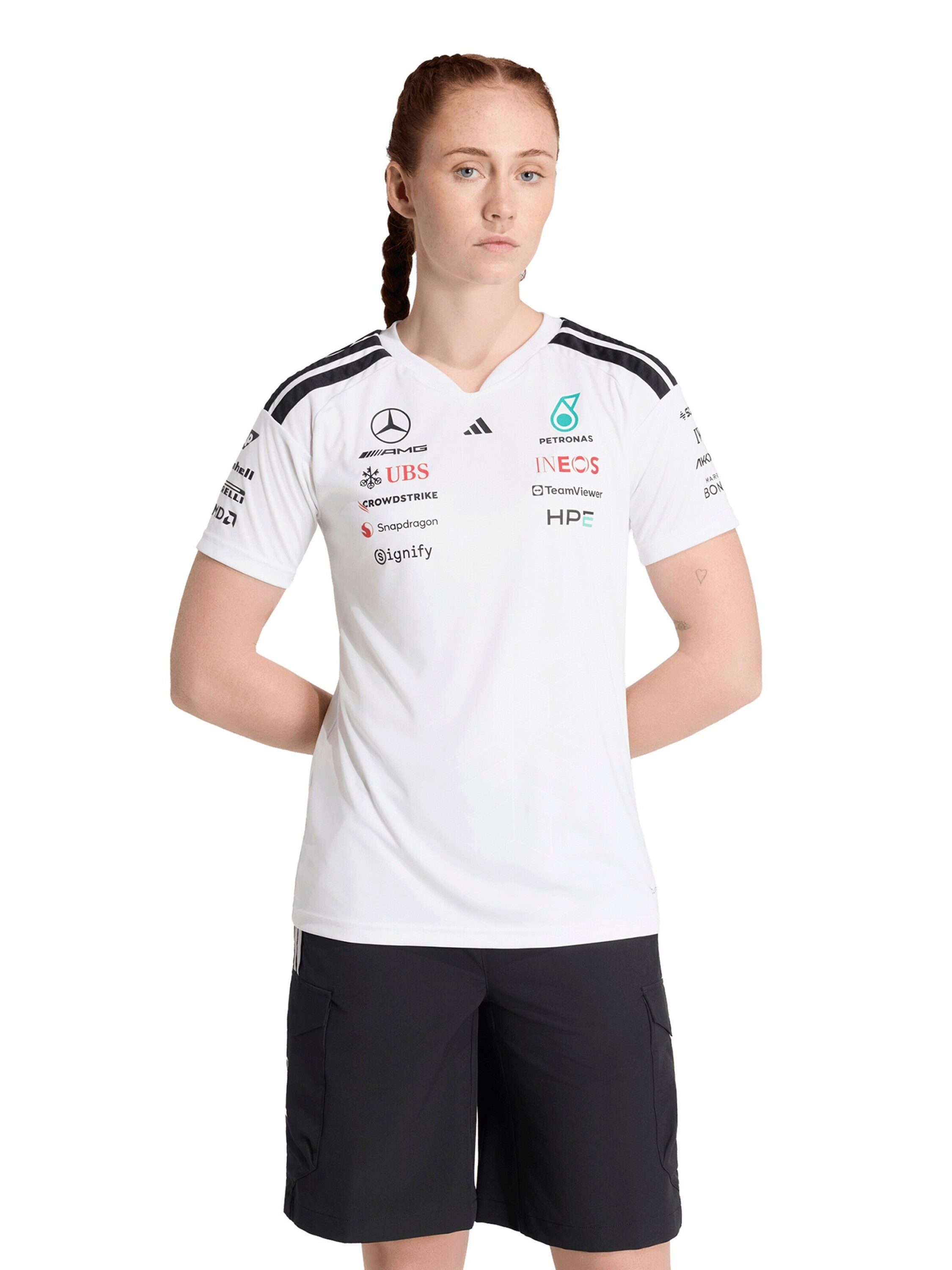 adidas Sportswear Funktionsshirt Mercedes - Amg Petronas Formula 1 Team (1-tlg) Seitenstreifen