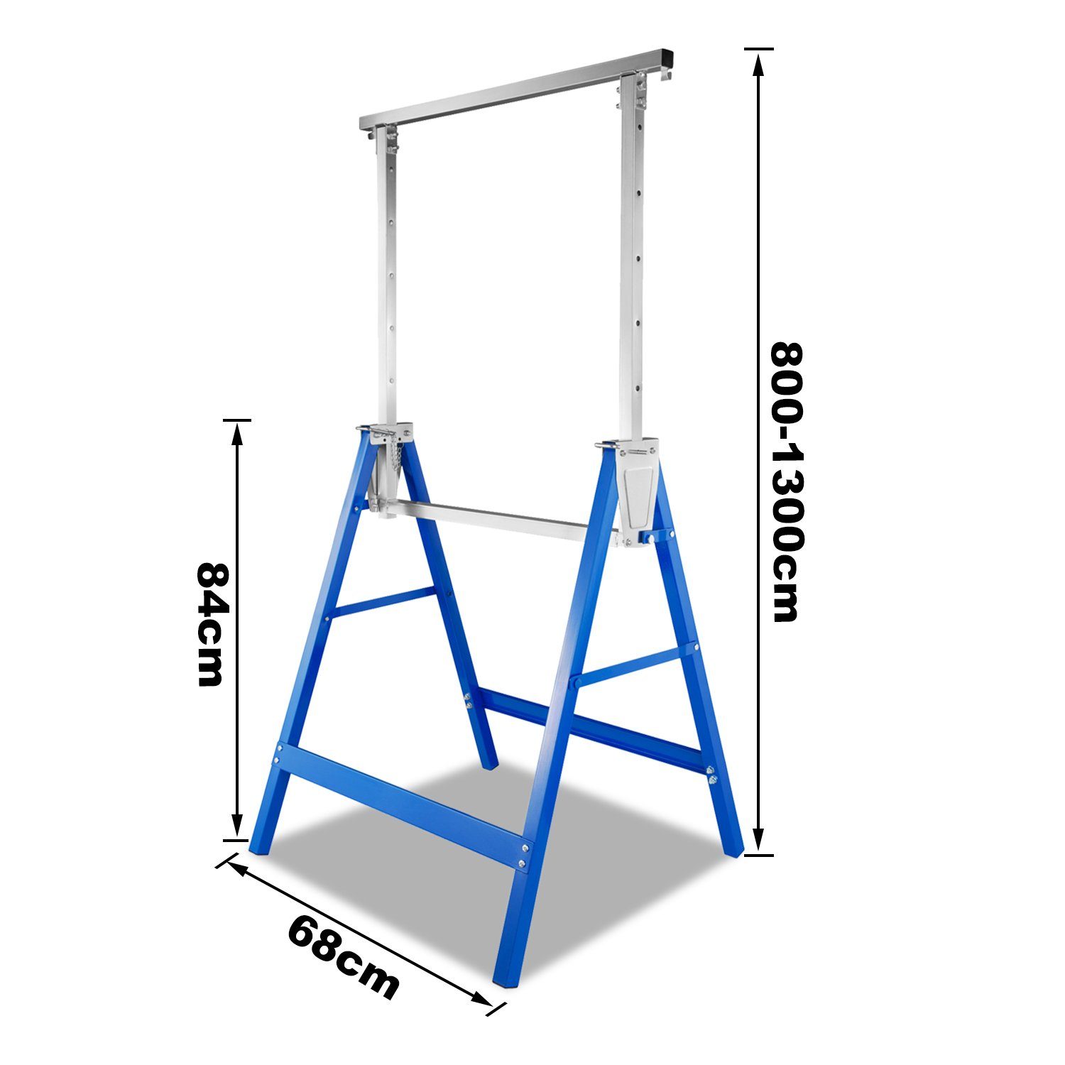 Gerüstbock Metallbock Arbeitsbock 2x Stahl Clanmacy Stützbock Werkzeugbank 200kg Gerüst Werkbank