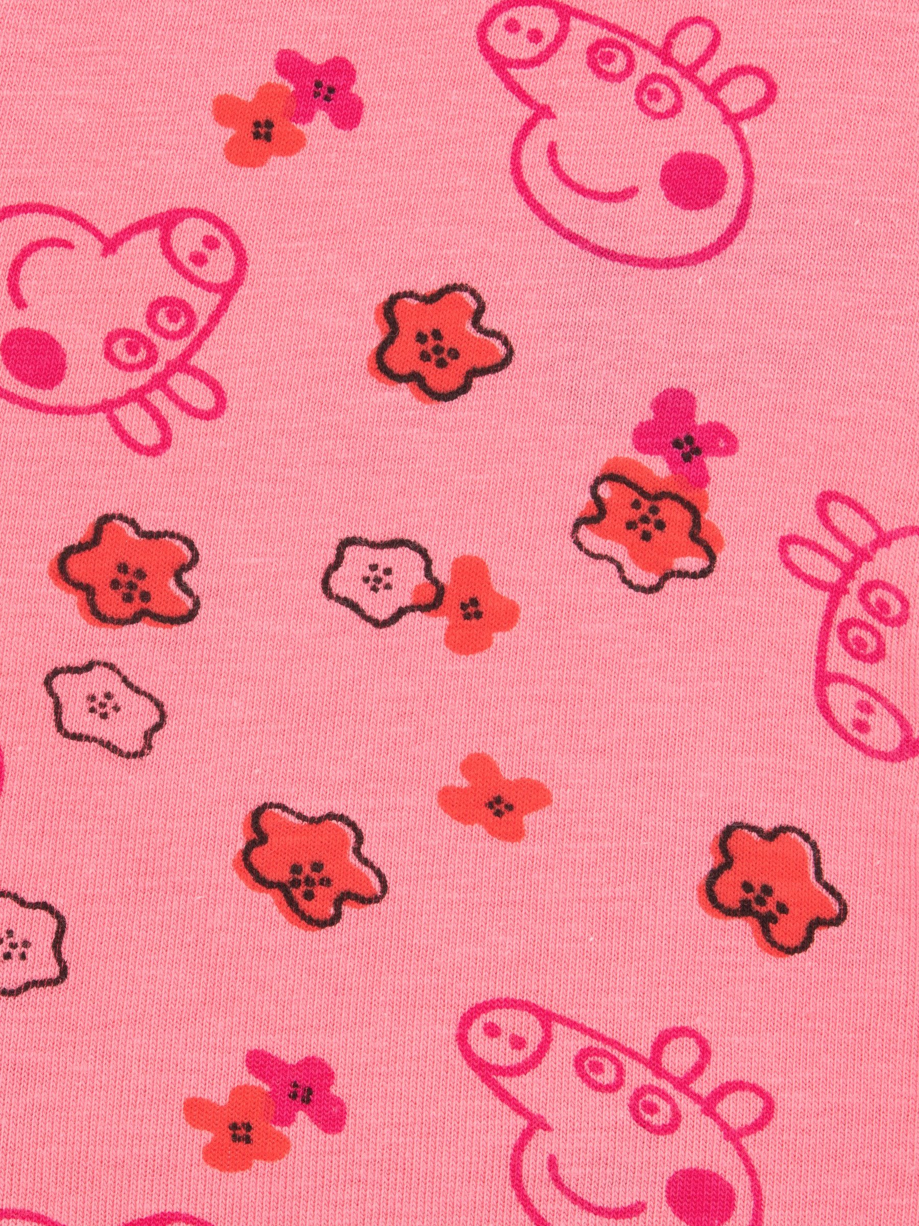 United Labels® Leggings Peppa Wutz - allover Peppy & Blümchen