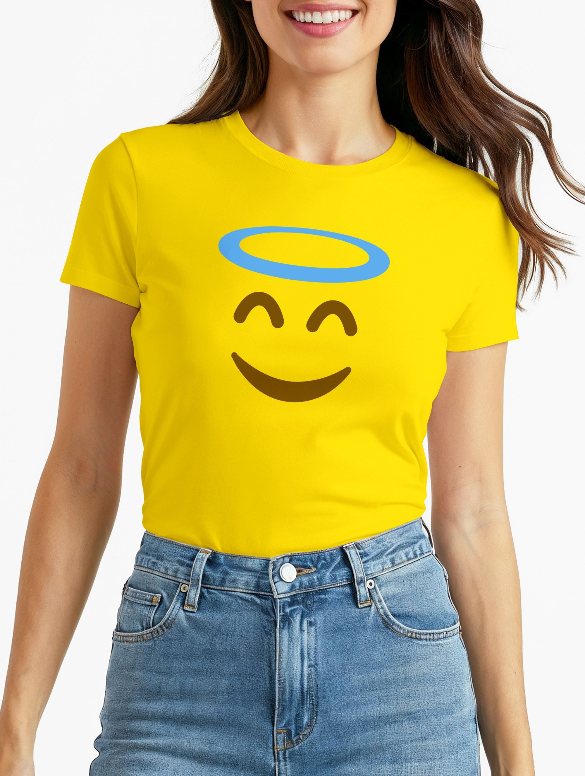 MoonWorks Print-Shirt Damen T-Shirt Gruppenkostüm Fasching Karneval Jungges günstig online kaufen