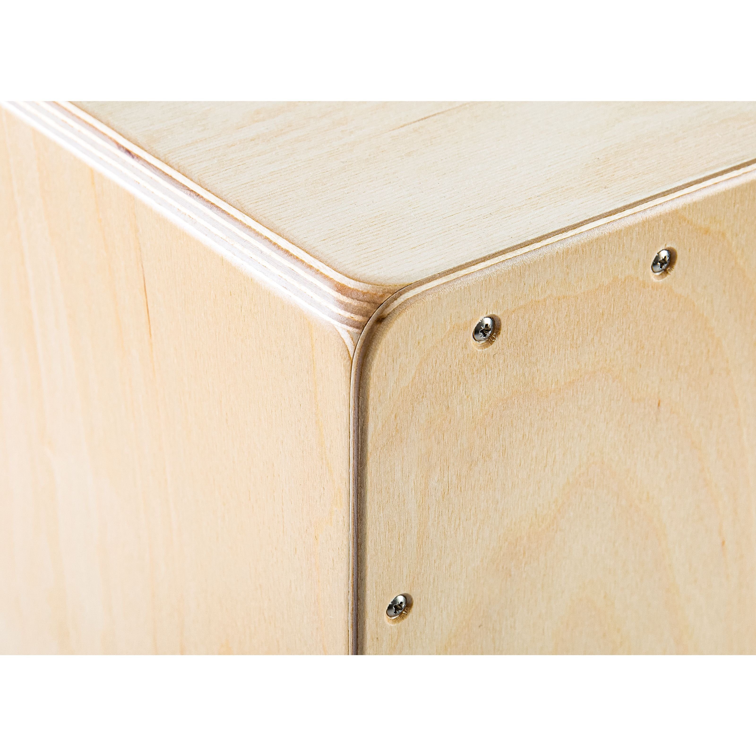 FAME Cajon,Cajon Standard Pro Natural Drum-Box Birke Made in Germany Tiefer Bass Snare-Effekt Sitztrommel Trommel für Unterwegs, Percussion, Cajons, Cajon, Drum-Box, Made in Germany