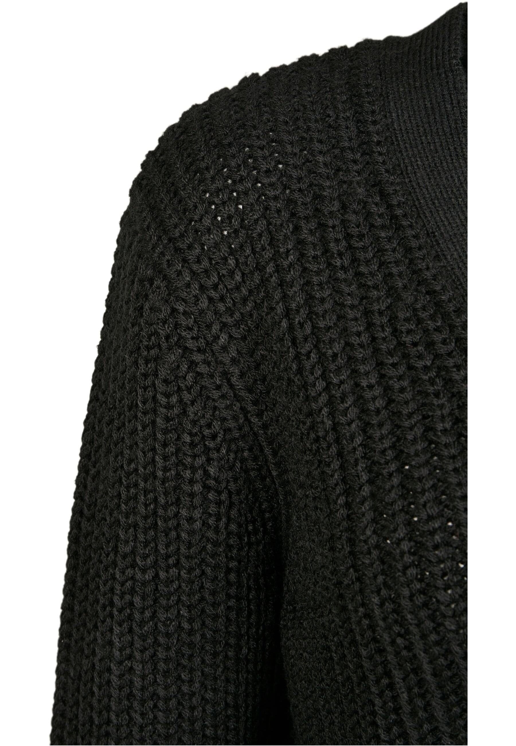 URBAN CLASSICS Strickjacke Cardigan black Damen (1-tlg) Short Ladies