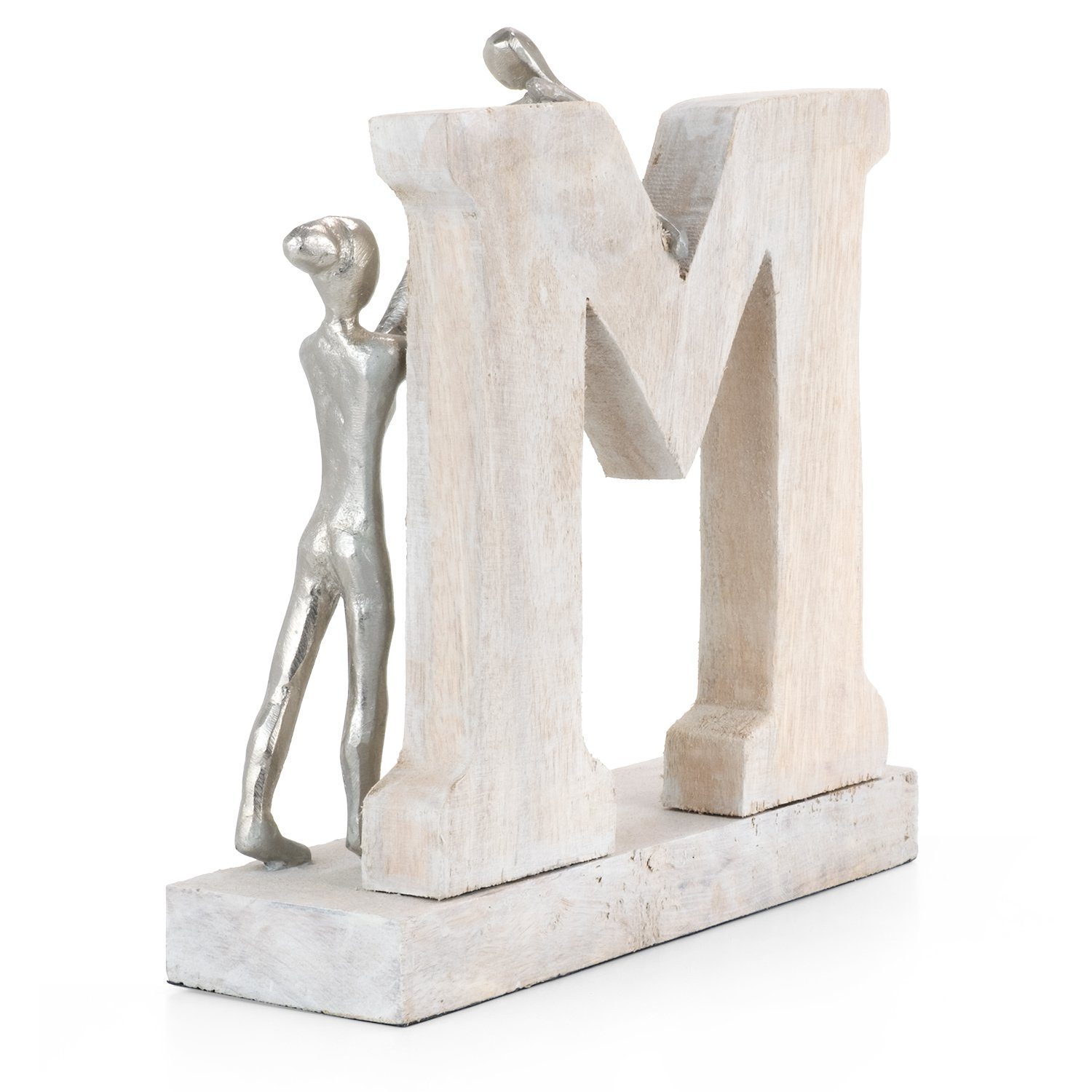 Moritz Skulptur 8 Dekoobjekt x Holz, Mutter Tischdeko, und 26 Fensterdeko, 24 x cm, Wanddeko, Kind Sohn Tochter Holzdeko