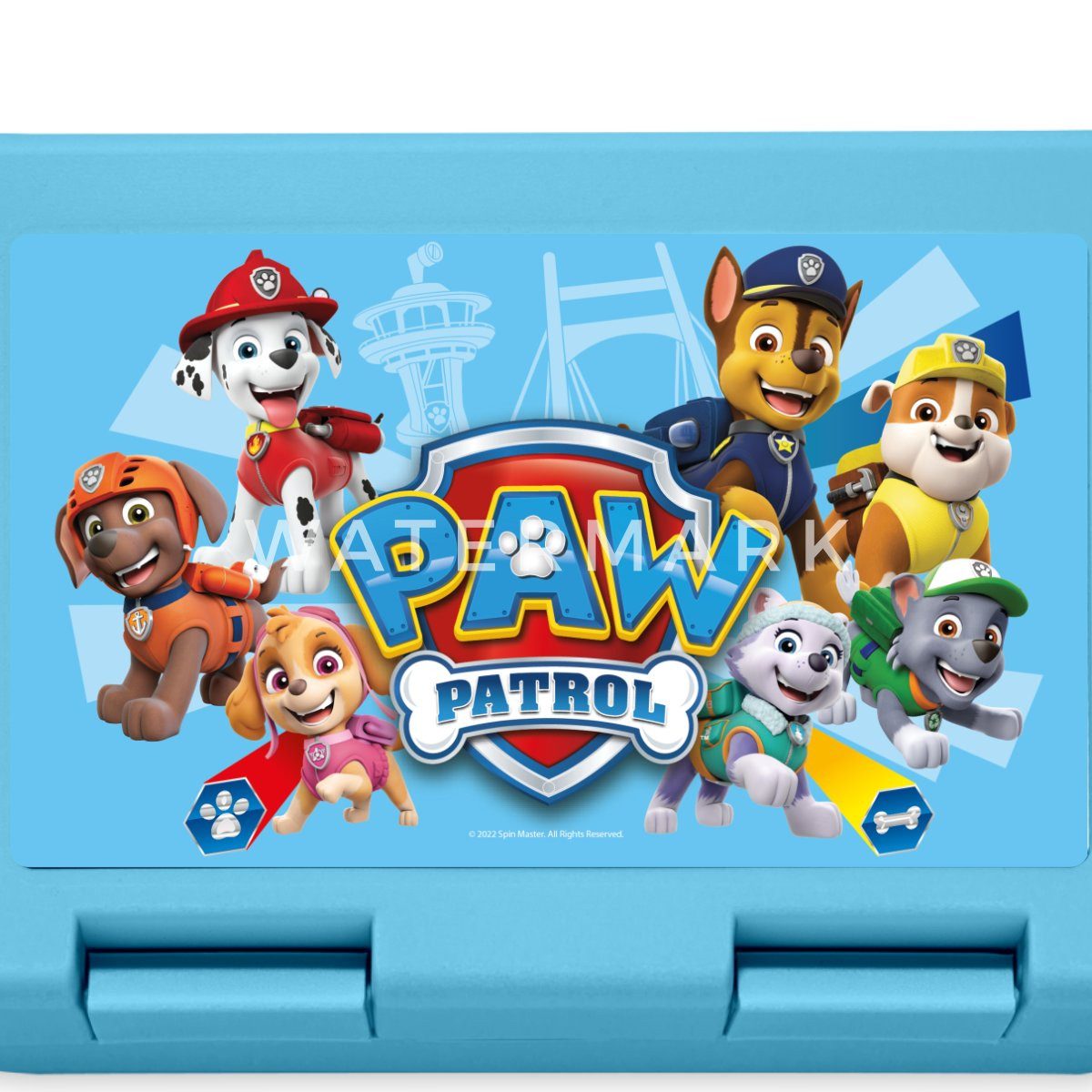 Spreadshirt Lunchbox Paw Patrol Hauptcharaktere Brotdose Lunchbox, Plastik, Aluminium