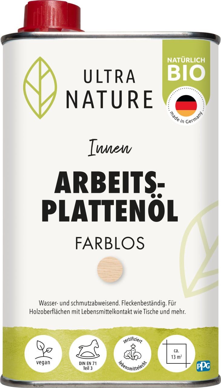 ULTRA NATURE Ultra Nature Arbeitsplattenöl 0,5 L farblos Holzpflegeöl