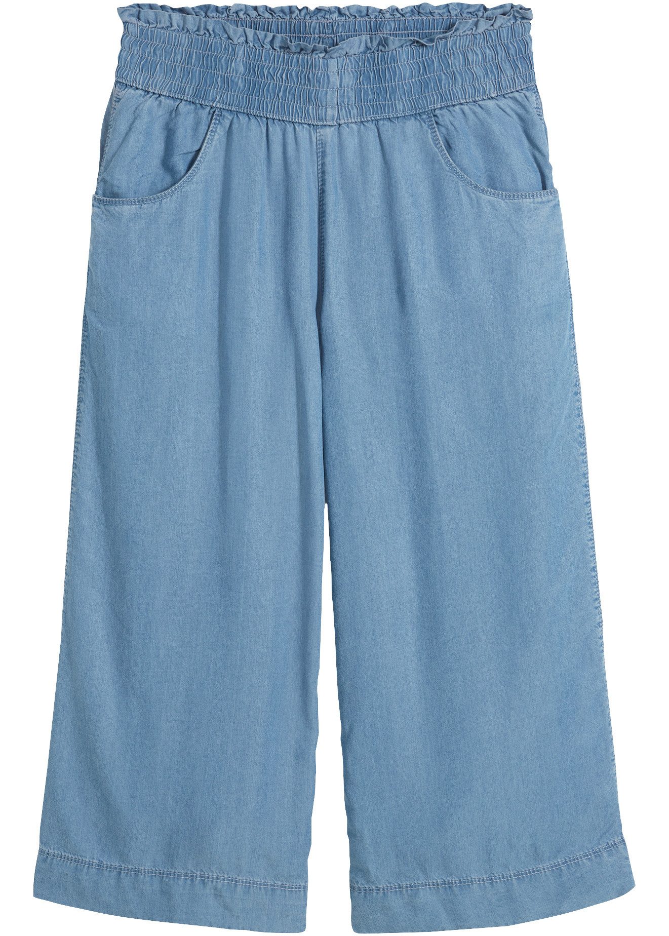 bonprix Culotte aus Lyocellstoff, weiter Schnitt, luftiges Design, Loose Fit Passform