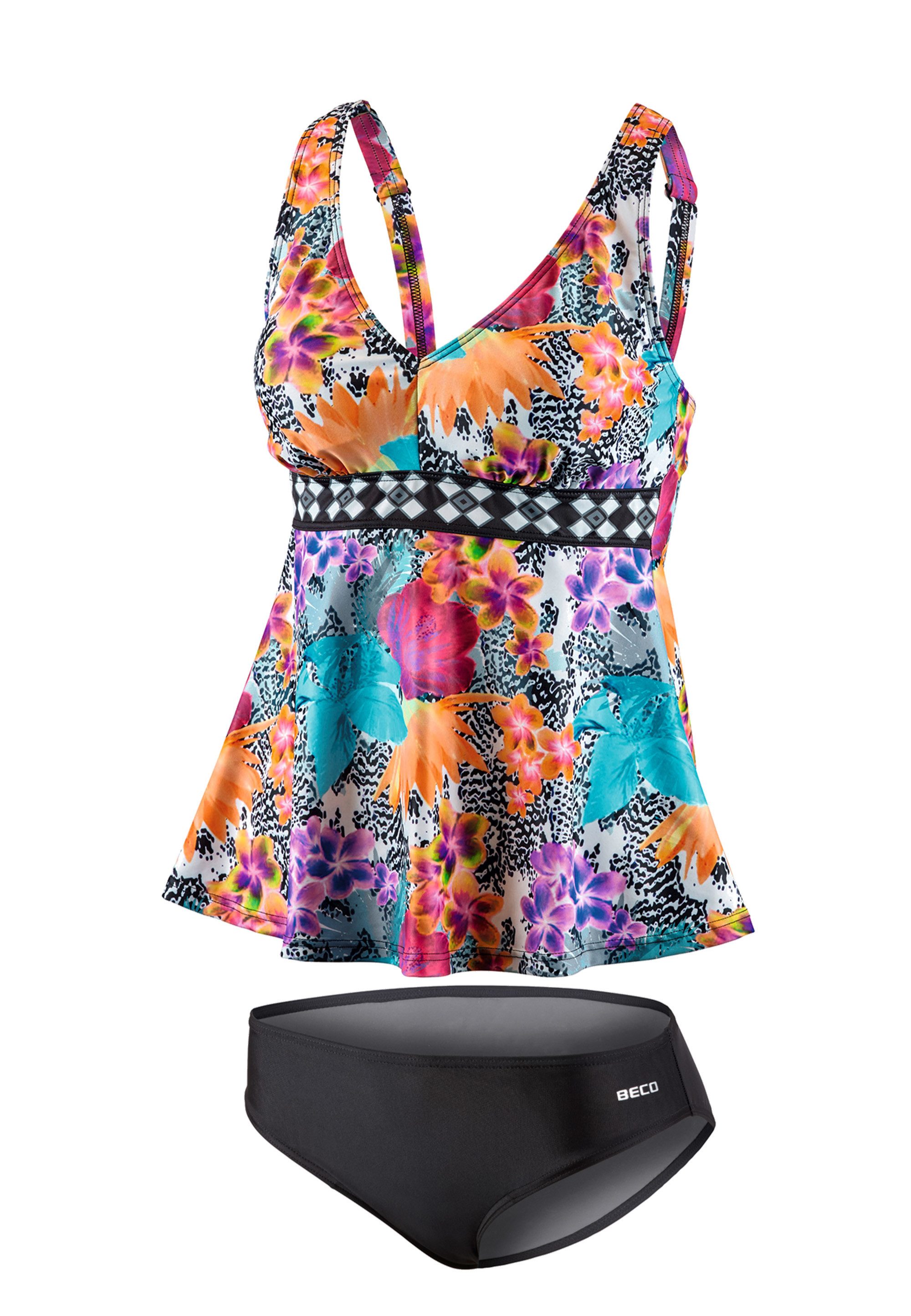 Beco Beermann Tankini (2-St) mit exotischem Blüten-Design