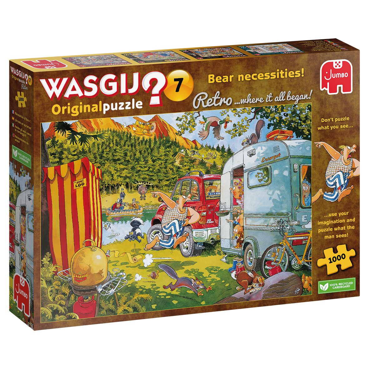 Jumbo Spiele Puzzle JUMBO 1110100016 Wasgij Original Retro 7 Puzzle, 1000 Puzzleteile