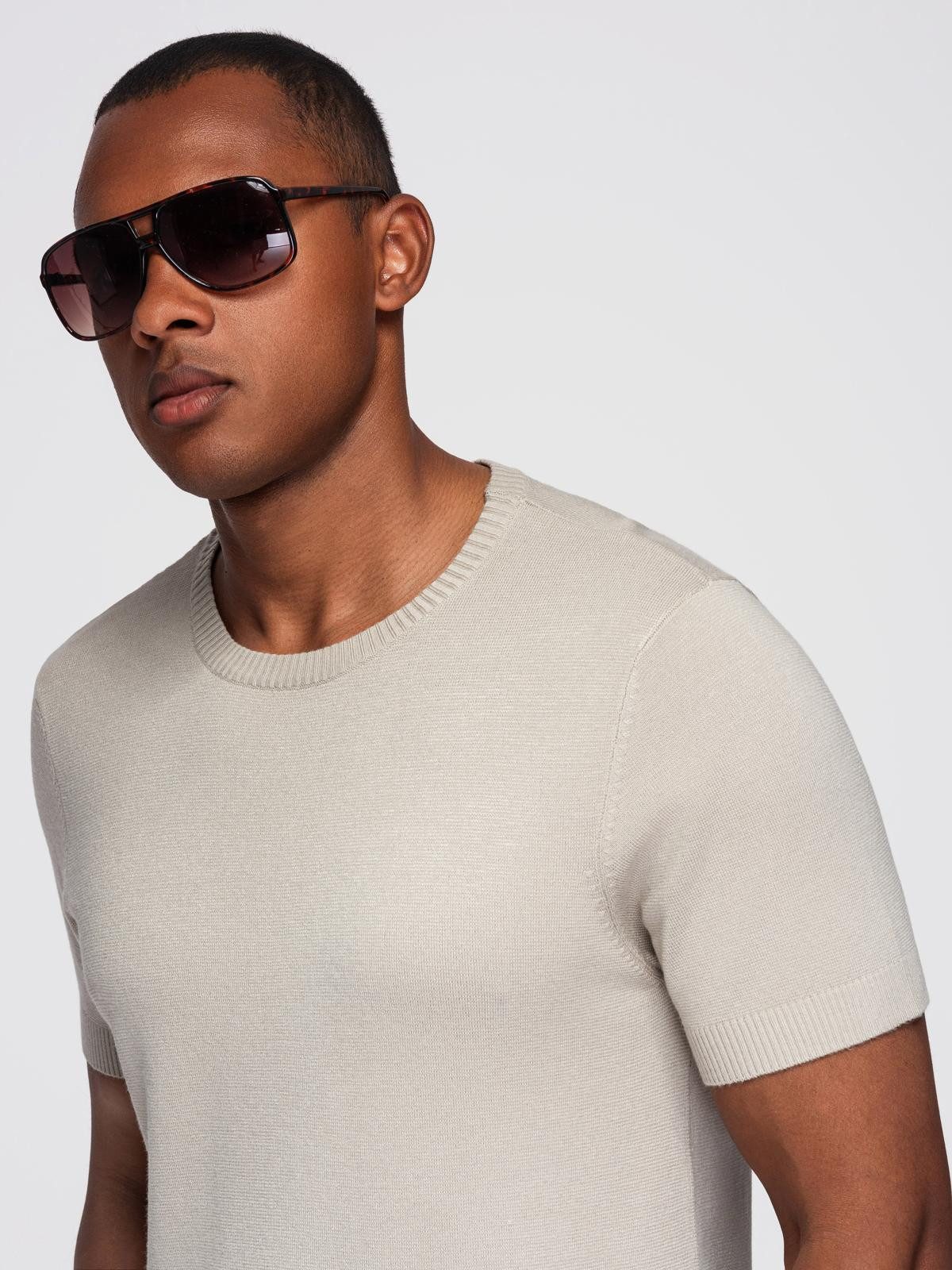 OMBRE T-Shirt Klassisches Herren-T-Shirt aus Strick günstig online kaufen