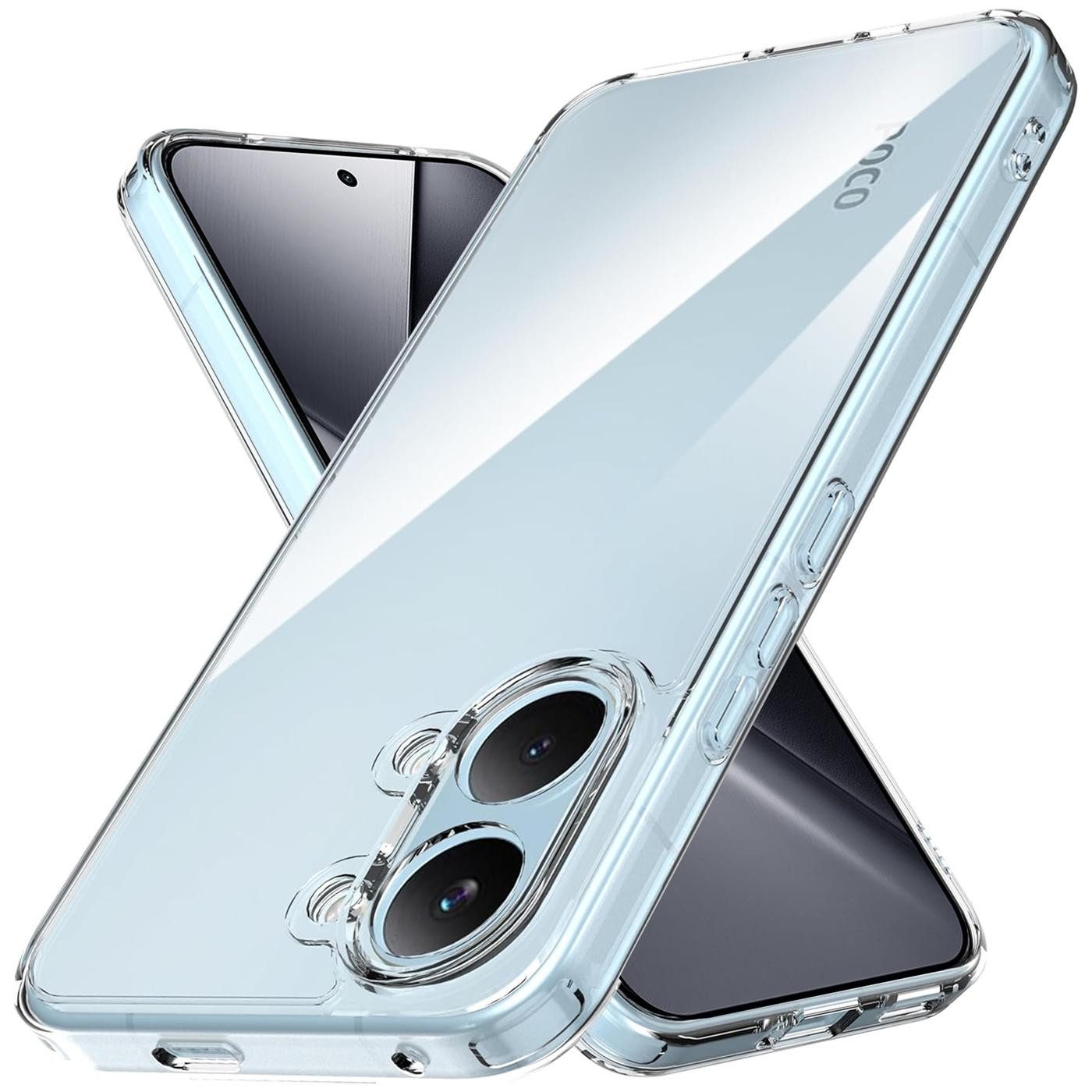CoolGadget Handyhülle Transparent Ultra Slim Case für Xiaomi Poco X8 Pro Max 6,83 Zoll, Silikon Hülle Dünne Schutzhülle für Xiaomi Poco X8 Pro Max 5G Hülle
