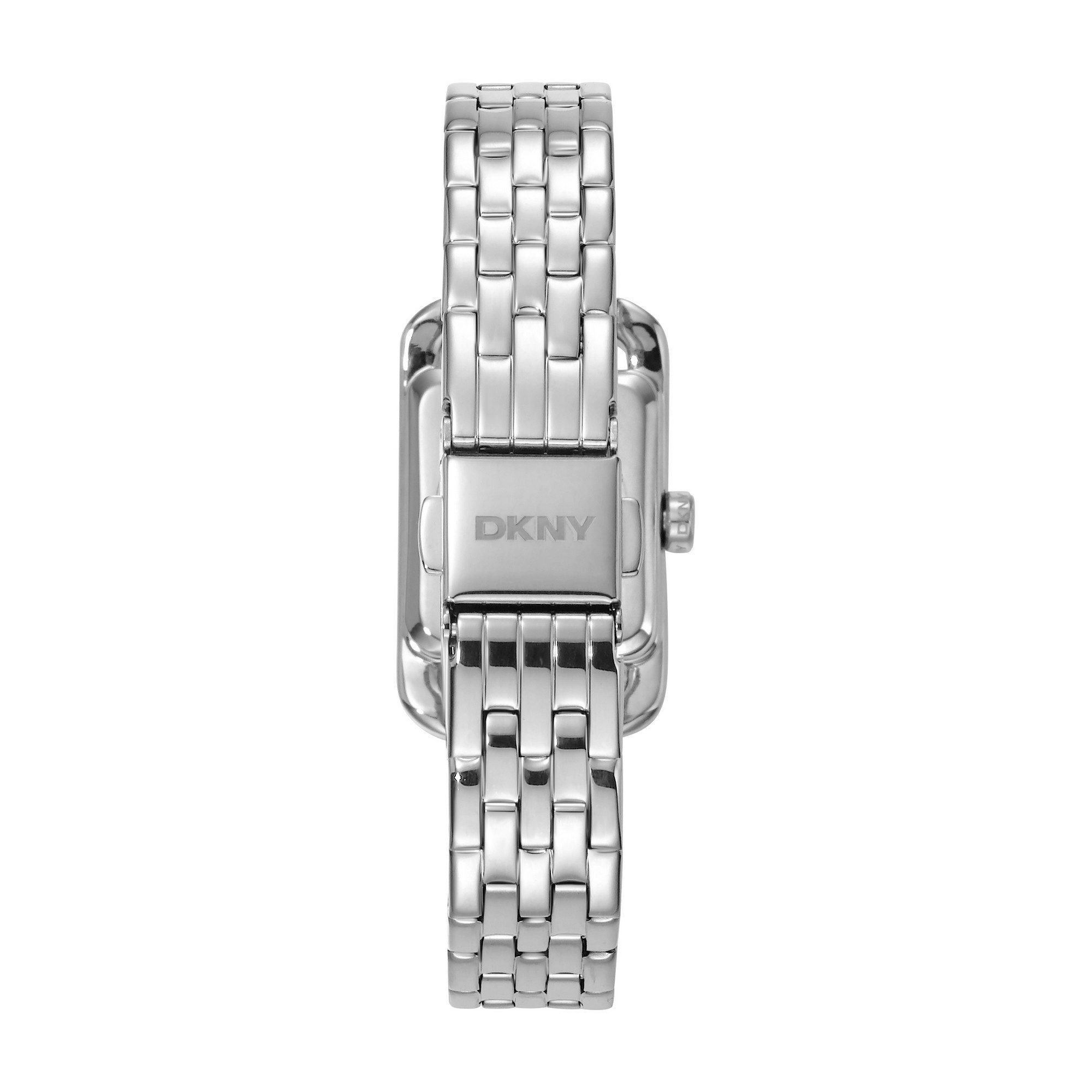 DKNY Quarzuhr Signature square Watch DK1L117M0015, Armbanduhr, Damenuhr, Edelstahlarmband, analog