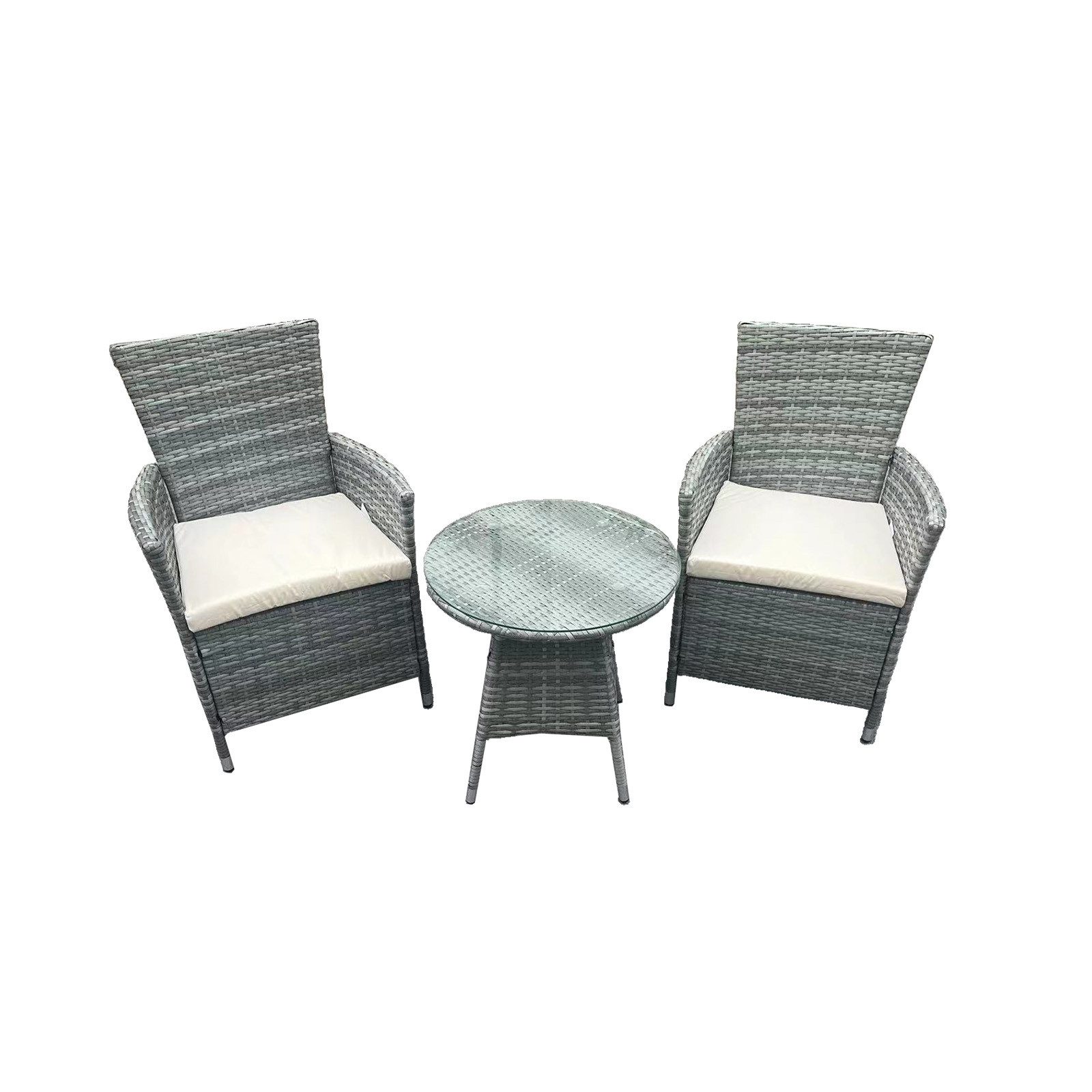 HTI-Living Garten-Essgruppe Outdoor Möbel mit Sitzkissen und Glasplatte, (S günstig online kaufen