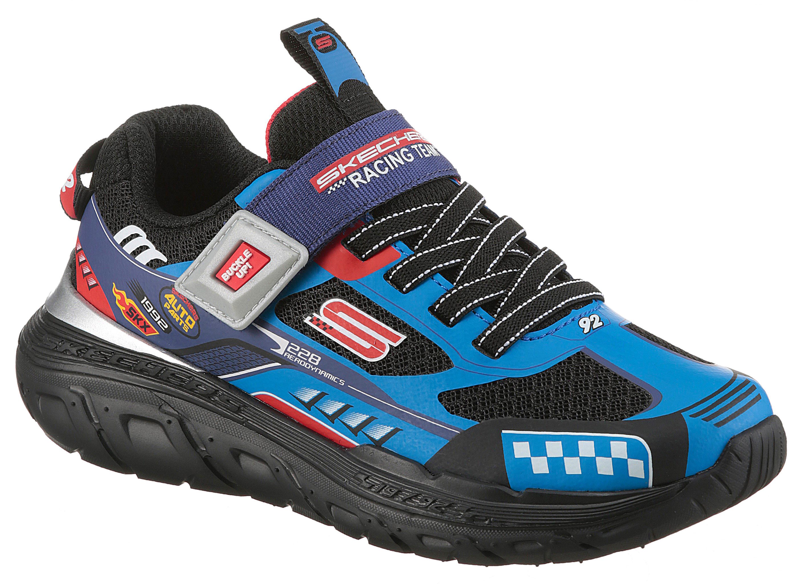 Skechers SKECH TRACKS Sneaker Sneaker, Freizeitschuh mit Rennwagen, Größenschablone zum Download