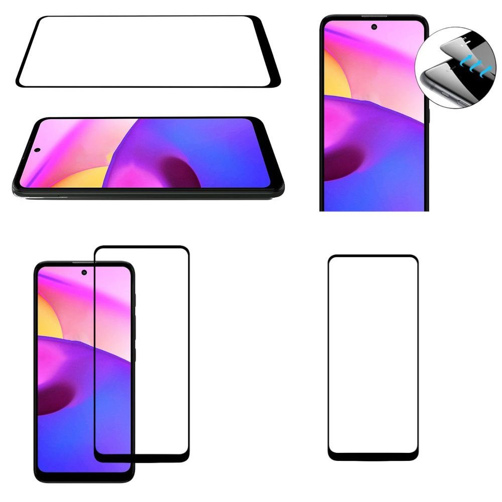 Handyhülle Für Motorola Moto E40 3D Premium 0,3 mm H9 Hart Glas Schwarz Folie Schutz Hülle Neu