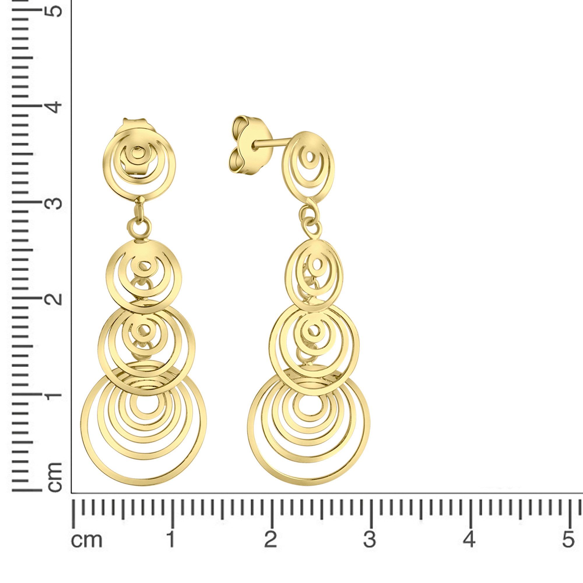Vivance Paar Ohrhänger 925-Sterling Silber vergoldet günstig online kaufen