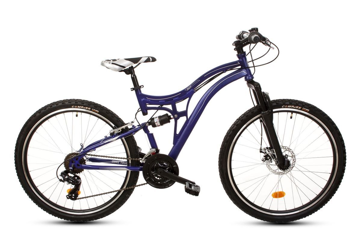 Zoll Fahrrad Gang, Kettenschaltung, 26 Kinder Mountainbike Jungen Scheibenbremse Kettenschaltung, Gang Rad MTB Shimano 21 TOUGH Fully, T&Y Trade Mädchen Shimano, BLAU, Mountainbike 21