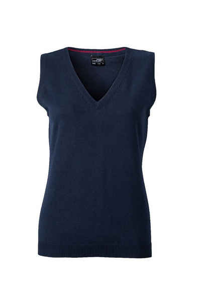 James & Nicholson Pullunder JN 656 Damen V-Neck Pullunder Leichte Strickqualität