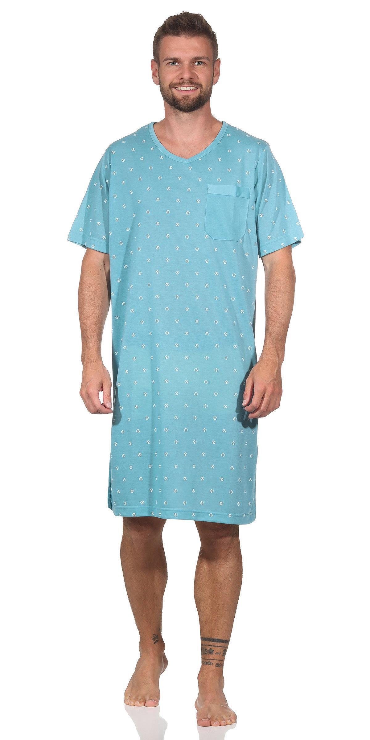 Nachthemd Herren Nachthemd Sommer Sleepshirt, Gr. M : XL 2XL