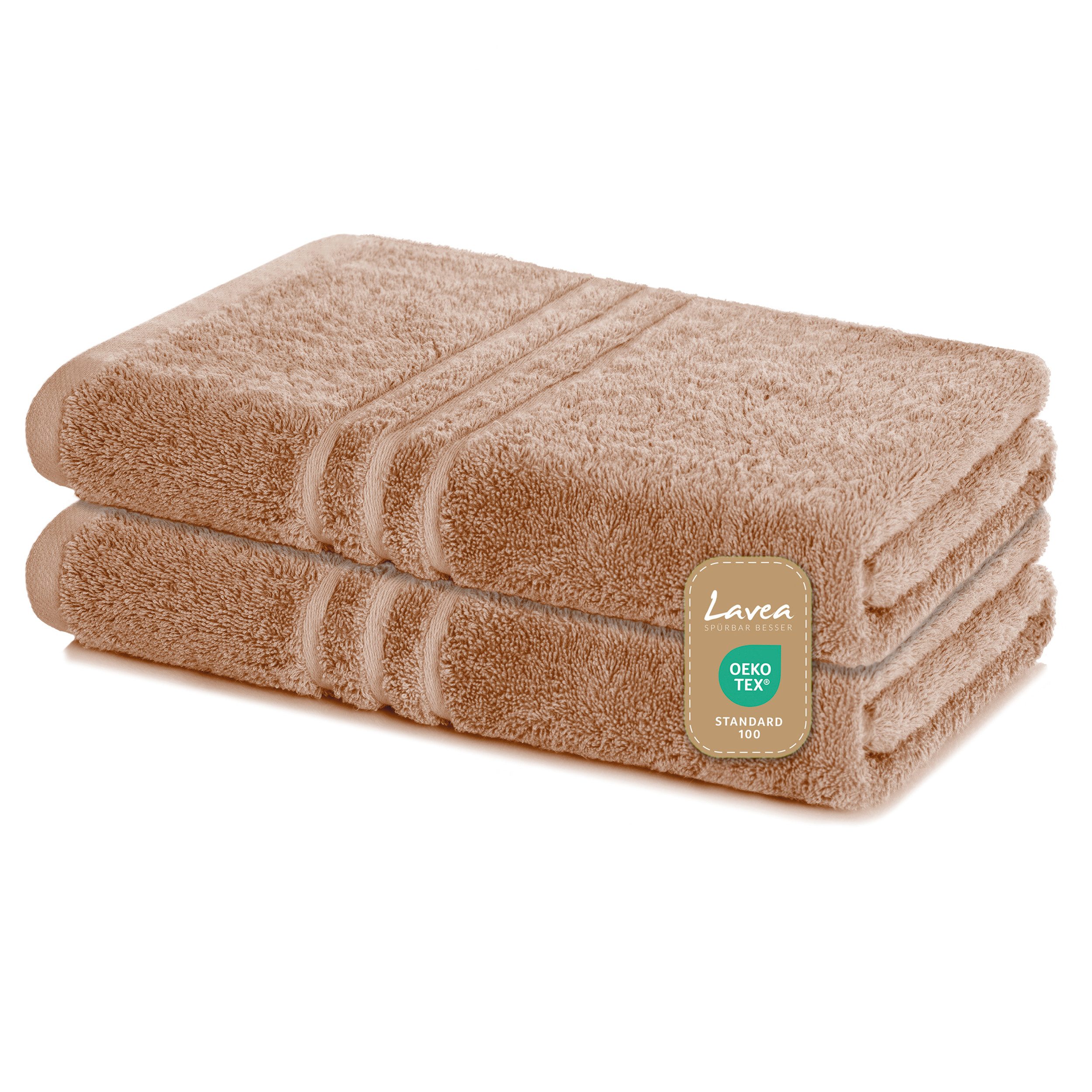 Lavea Duschtuch Elena Frottee Duschtücher 70x140 cm Handtücher, 100% Baumwo günstig online kaufen