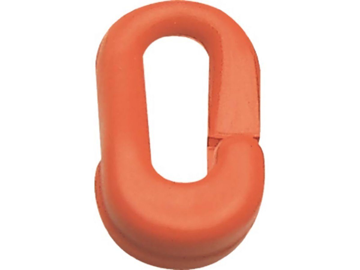 Absperrkette 10er Pack Notglied Kunststoff rot 6 mm für Absperrketten