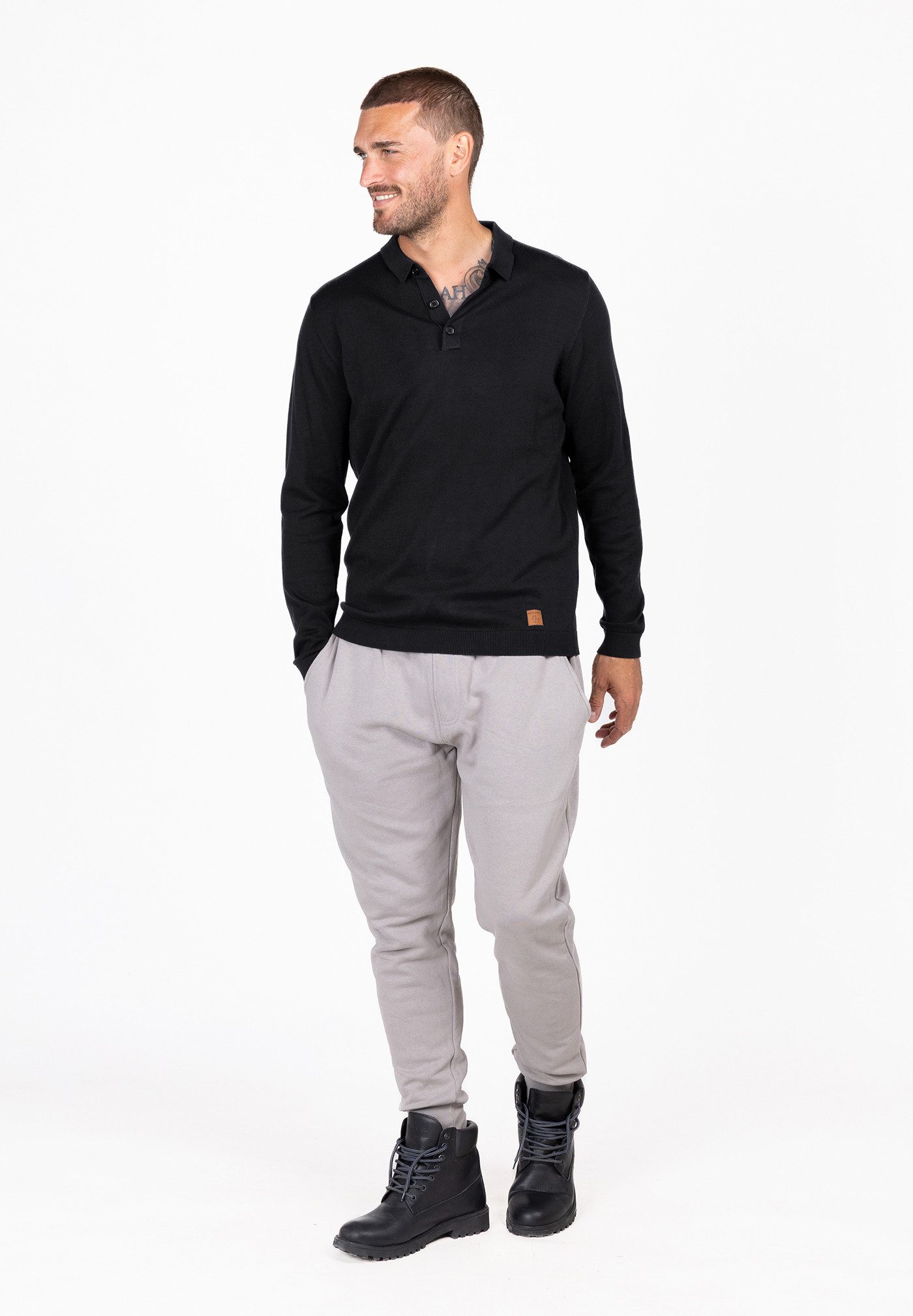 Key Largo Stehkragenpullover MST KLPISA polo button